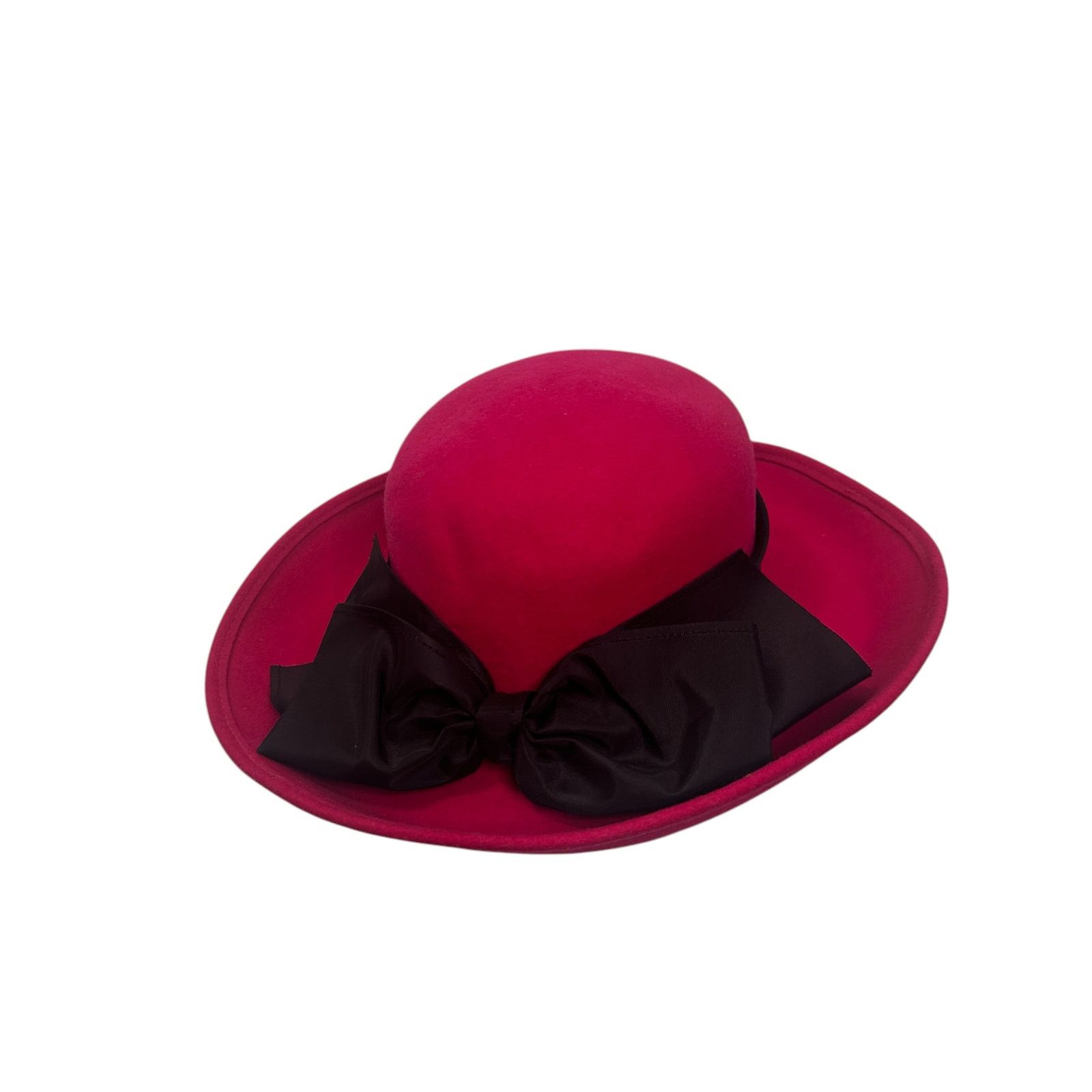 Vintage Vintage Hot Pink Fuchsia Felted Doeskin Hat Bollman Hat Co Size ONE SIZE - 4 Thumbnail
