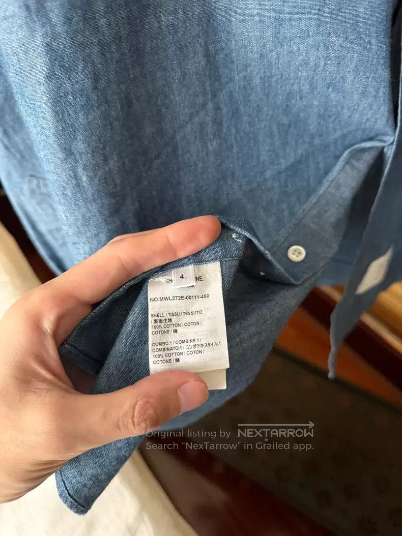 Thom Browne Thom Browne Denim Blue Shirt Size US XL / EU 56 / 4 - 8 Thumbnail
