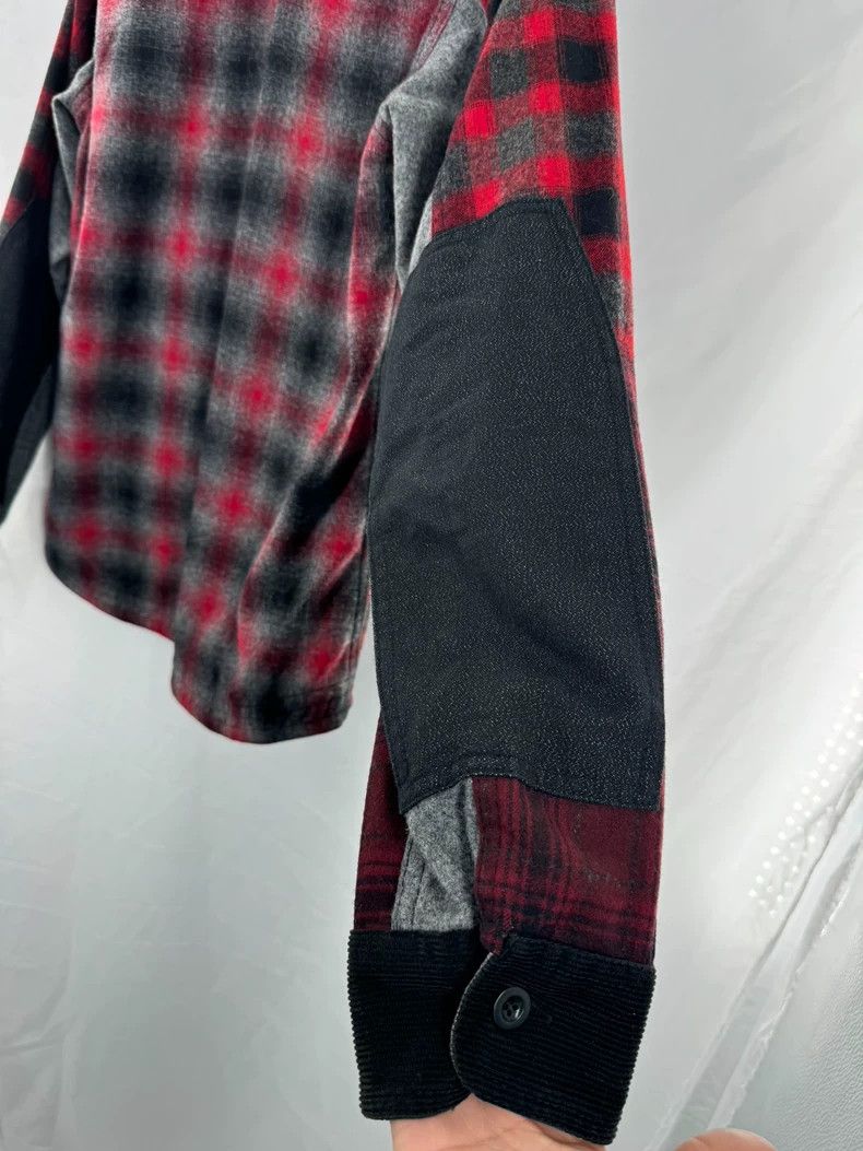 Comme des Garcons Comme Des Garcons Patchwork red plaid shirt Size US M / EU 48-50 / 2 - 9 Thumbnail