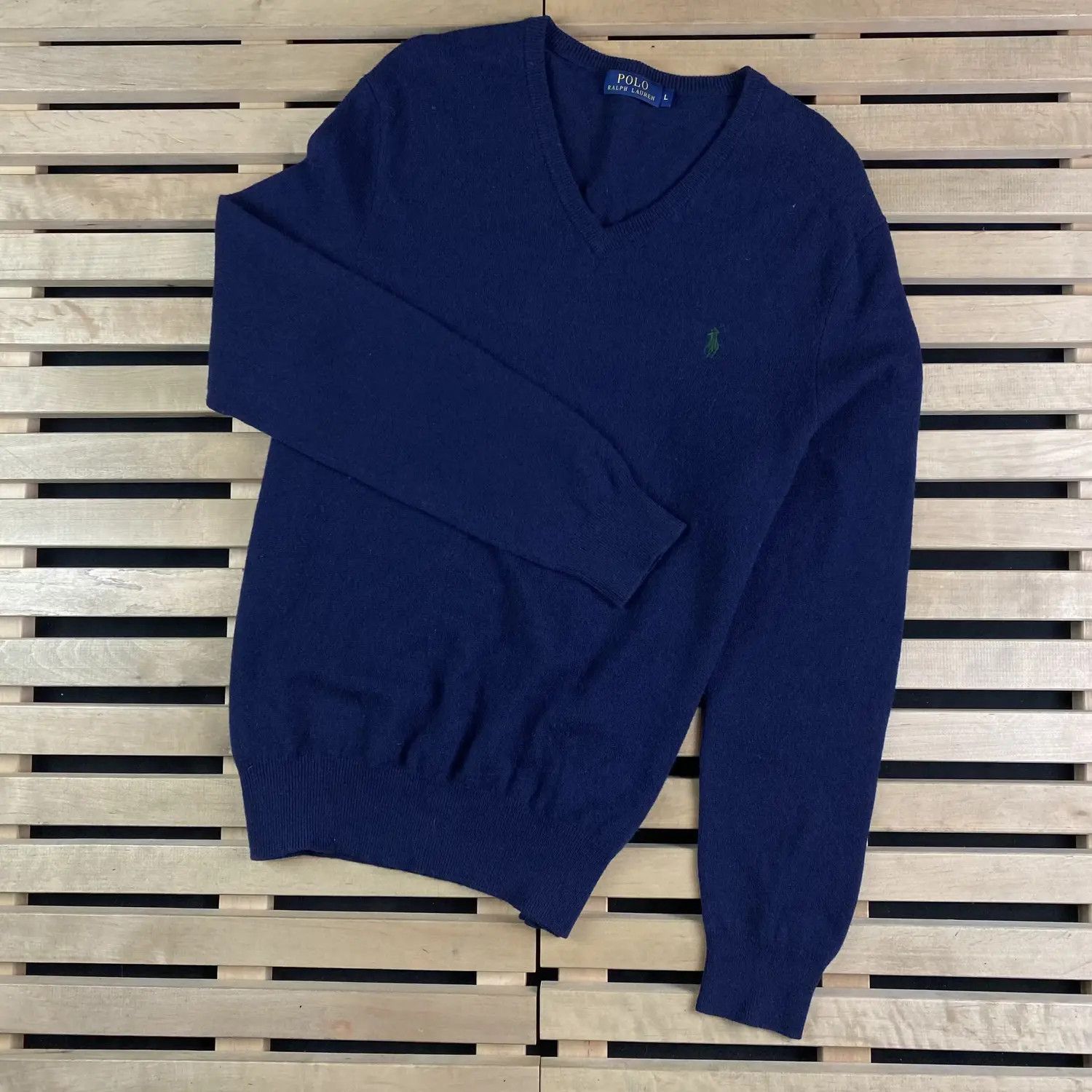Polo Ralph Lauren × Ralph Lauren Mens Sweater V-Neck Polo Ralph Lauren Size L Size US L / EU 52-54 / 3 - 1 Thumbnail