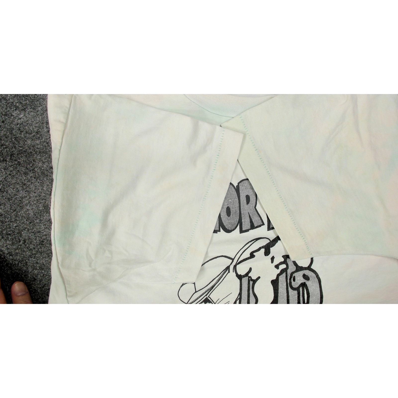 Fruit Of The Loom VTG 1992 Boxy Cropped Bootleg Tom & Jerry "Brew Crew" Tee Size XL / US 12-14 / IT 48-50 - 11 Thumbnail