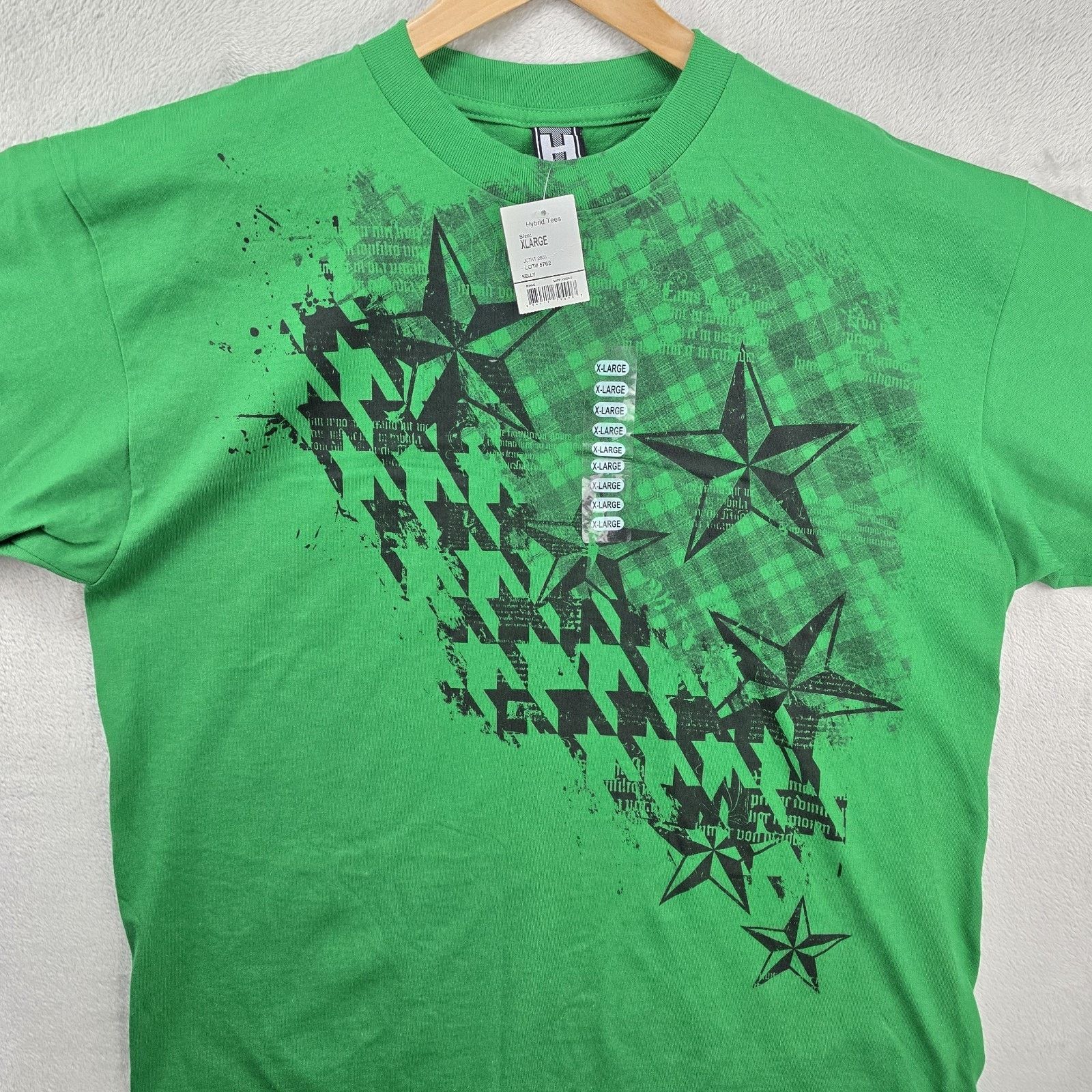 Other Vtg Y2K Hybrid Tee Shirt XL Stars Plaid Pinkman Grunge Size US XL / EU 56 / 4 - 2 Thumbnail