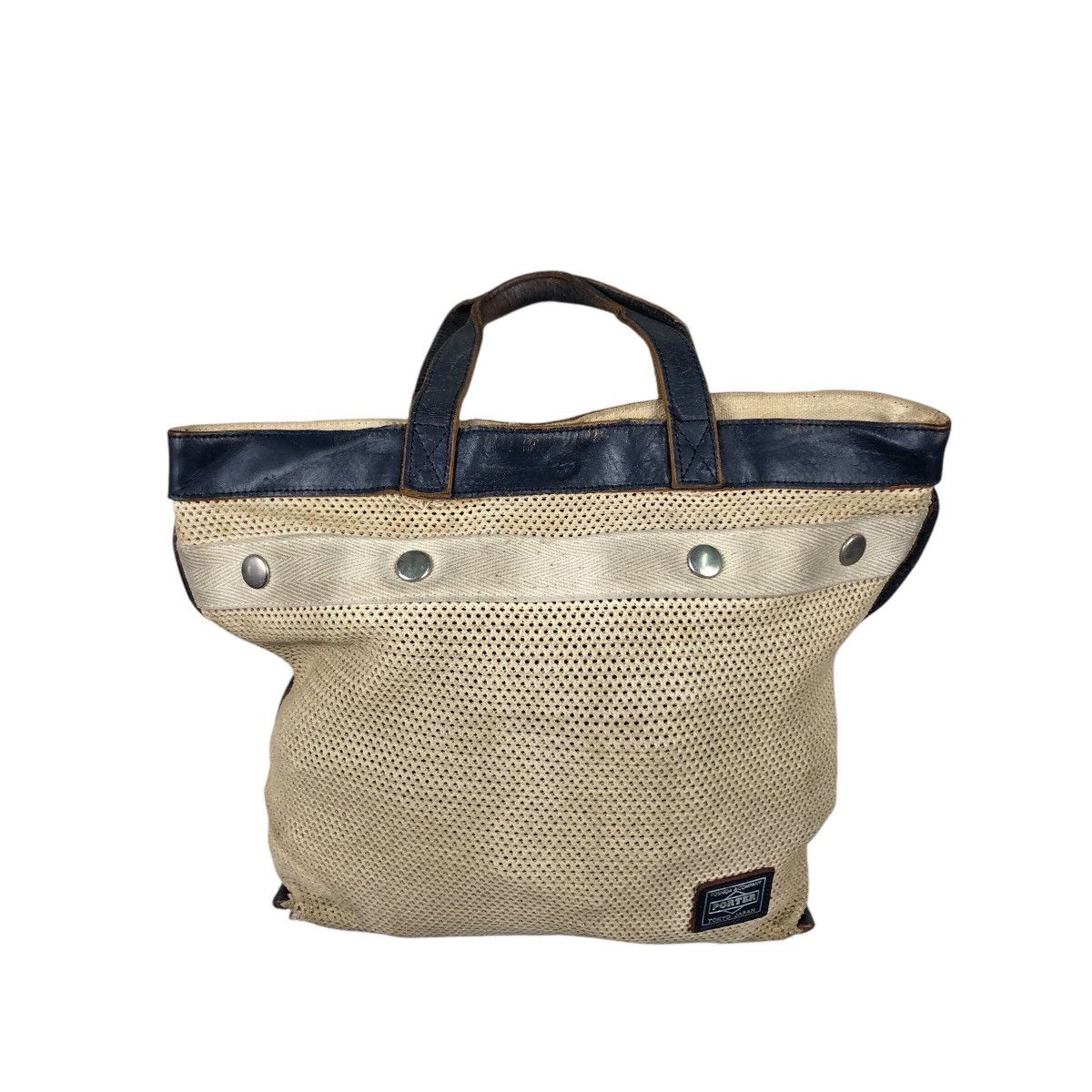 Japanese Brand × Porter × Vintage 📌Vintage Porter Made in Japan Tote Bag Duck Canvas Size ONE SIZE - 1 Thumbnail