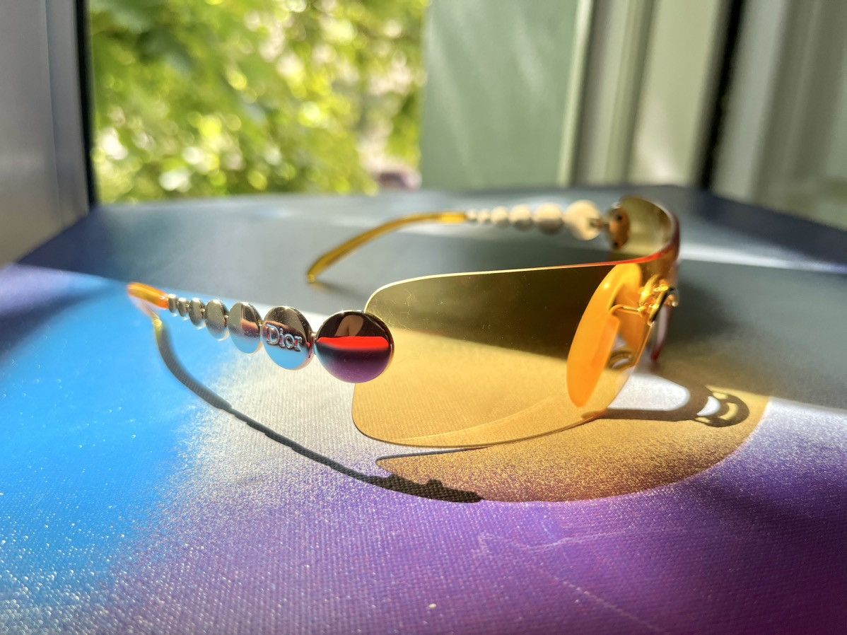Christian Dior Monsieur Dior Millenium Sunglasses vintage orange silver Size ONE SIZE - 3 Thumbnail