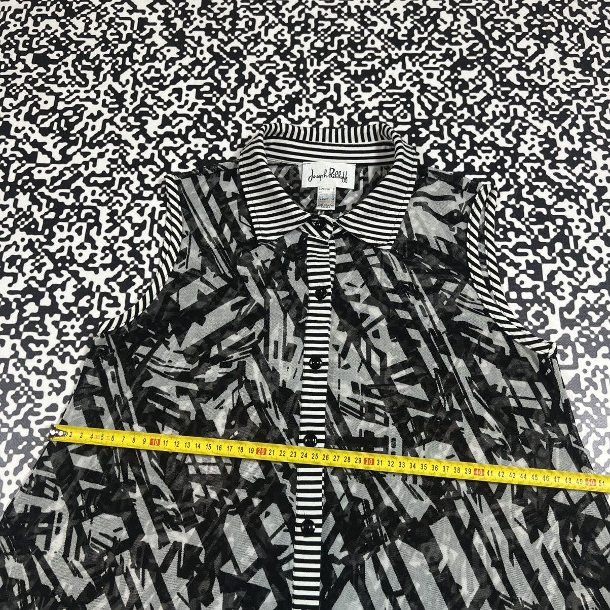 Joseph Ribkoff Vintage Y2K Joseph Ribkoff Mesh Abstract Style Blouses Size M / US 6-8 / IT 42-44 - 16 Thumbnail