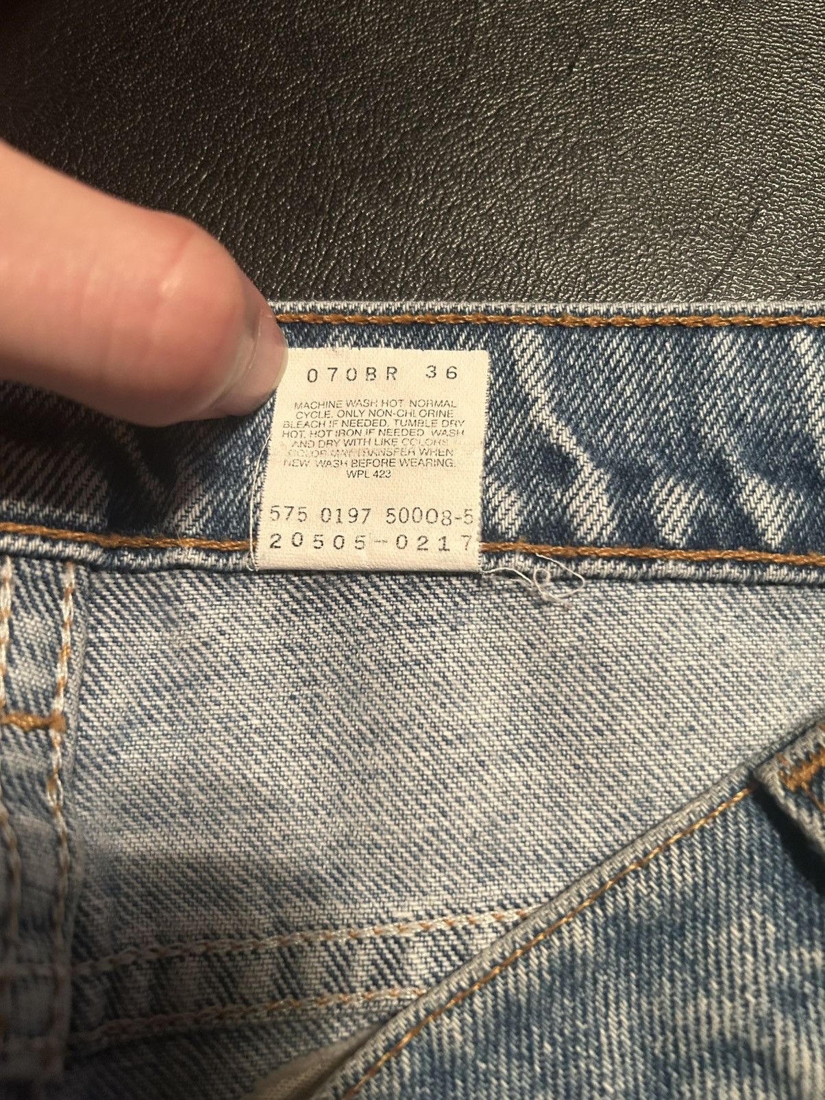 Levi's Levis 505 1997 orange tab jeans Size US 31 - 10 Thumbnail
