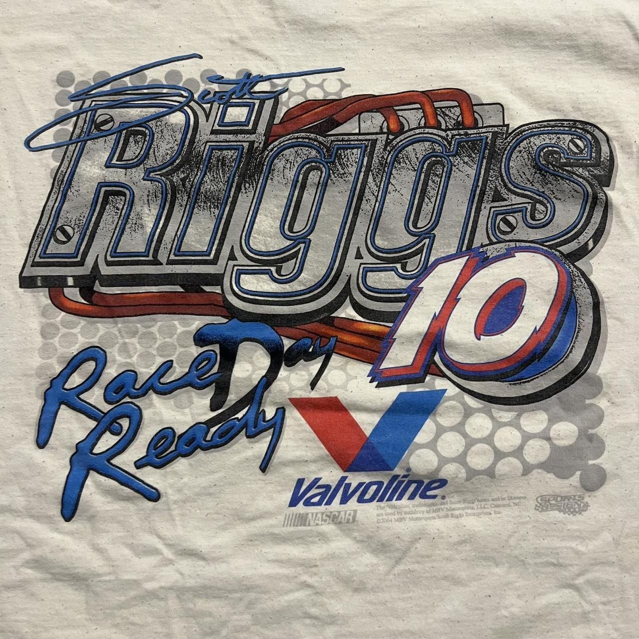 NASCAR × Vintage Vintage Y2K Nascar 2004 Scott Riggs Racin Machine Tee Size US XXL / EU 58 / 5 - 4 Thumbnail