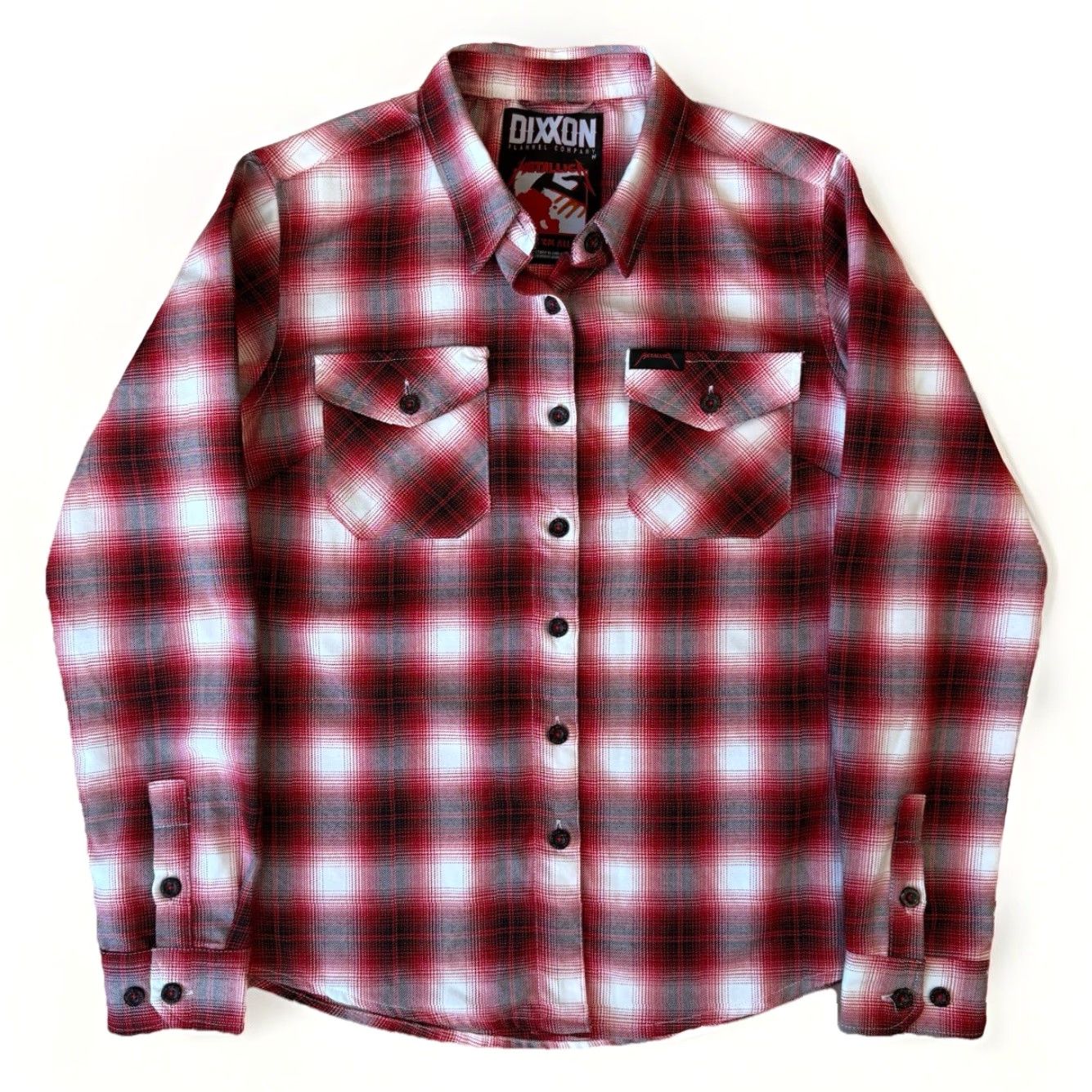Vintage Dixxon Flannel Company Shirt Women's M Red Metallica Kill Em All Workwear Shirt Size M / US 6-8 / IT 42-44 - 2 Thumbnail