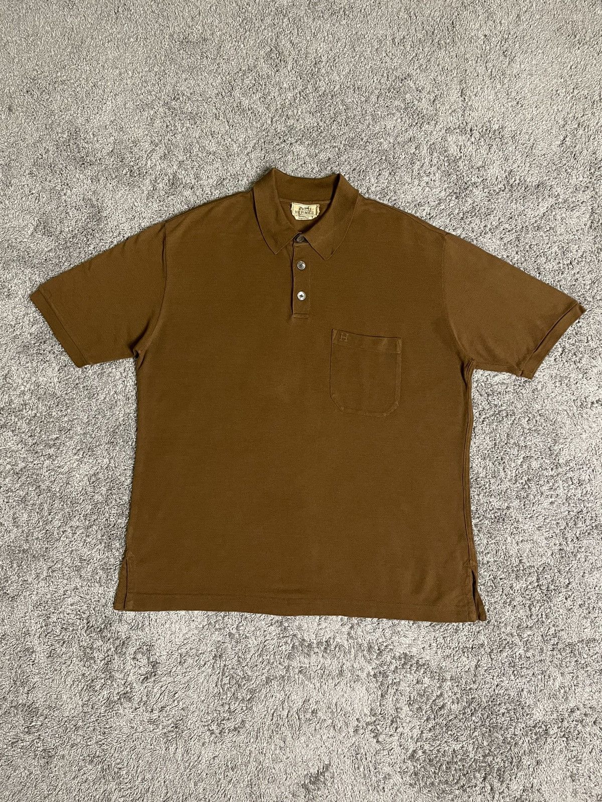 Hermes Hermes Cotone Collar Shirt Size US L / EU 52-54 / 3 - 1 Thumbnail