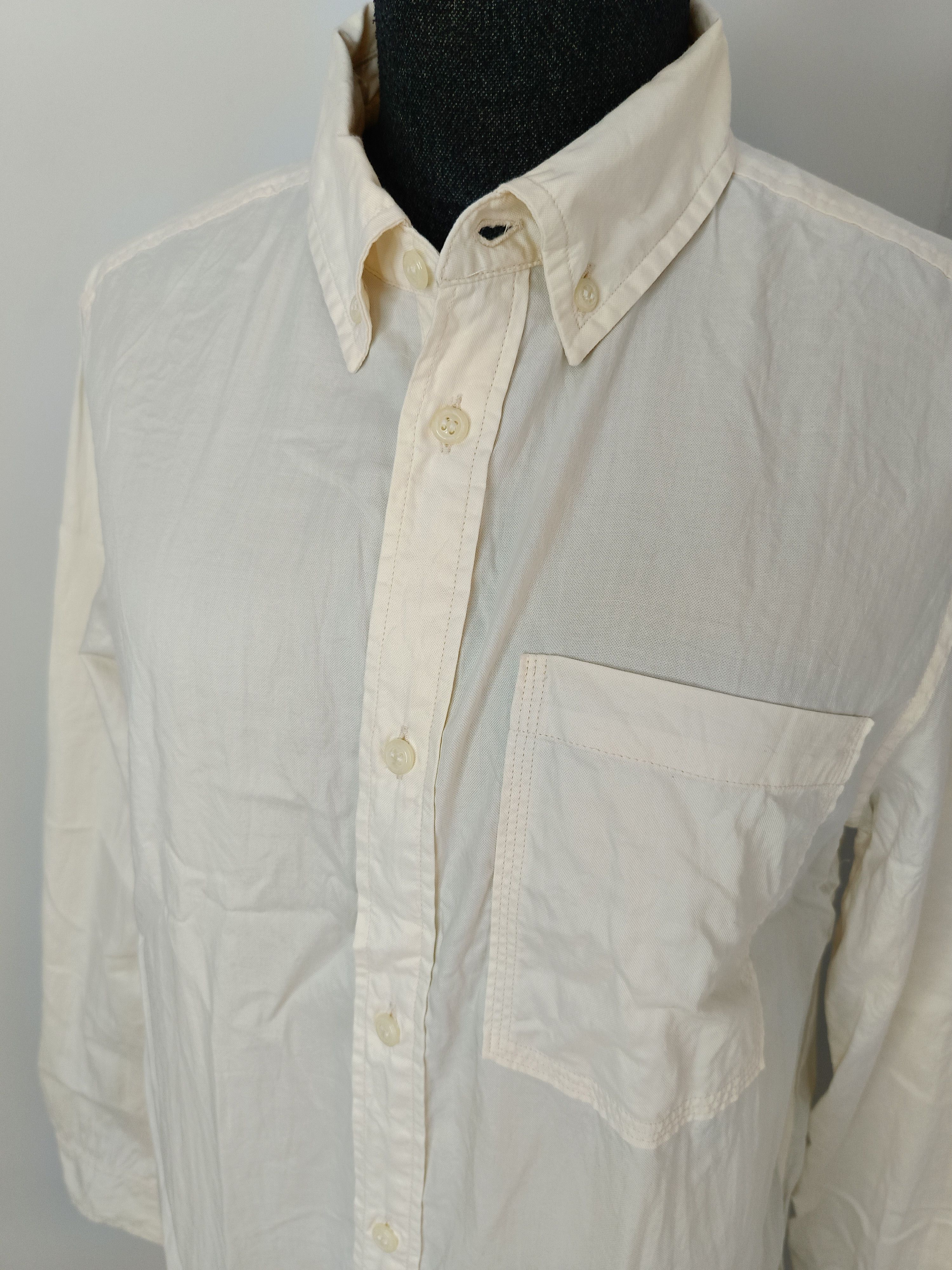 A.P.C. APC A.P.C. Romania 34 plain ivory white ladies shirt Size XXS / US 00 / IT 34 - 5 Thumbnail