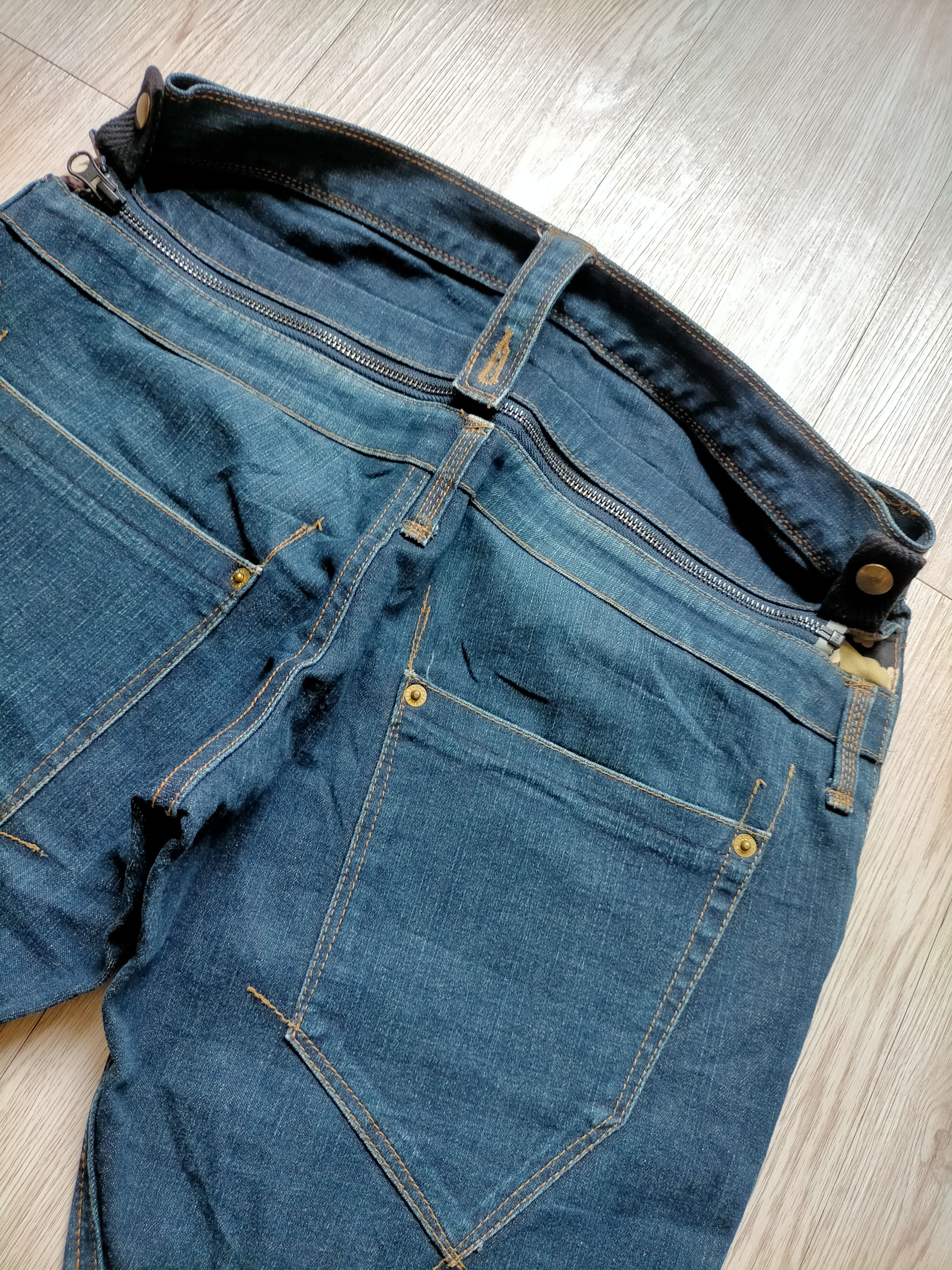 PPFM Vintage PPFM Japan Hidden kimono Zipped Denim pants Size US 32 / EU 48 - 4 Thumbnail