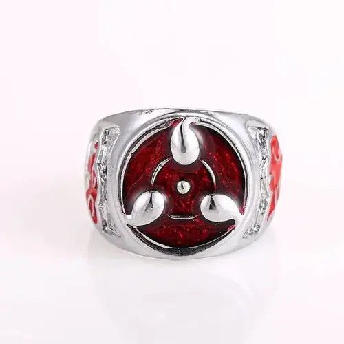 Ring Of Fire Ninja Anime Cartoon Sharingan Rings Size ONE SIZE - 3 Thumbnail