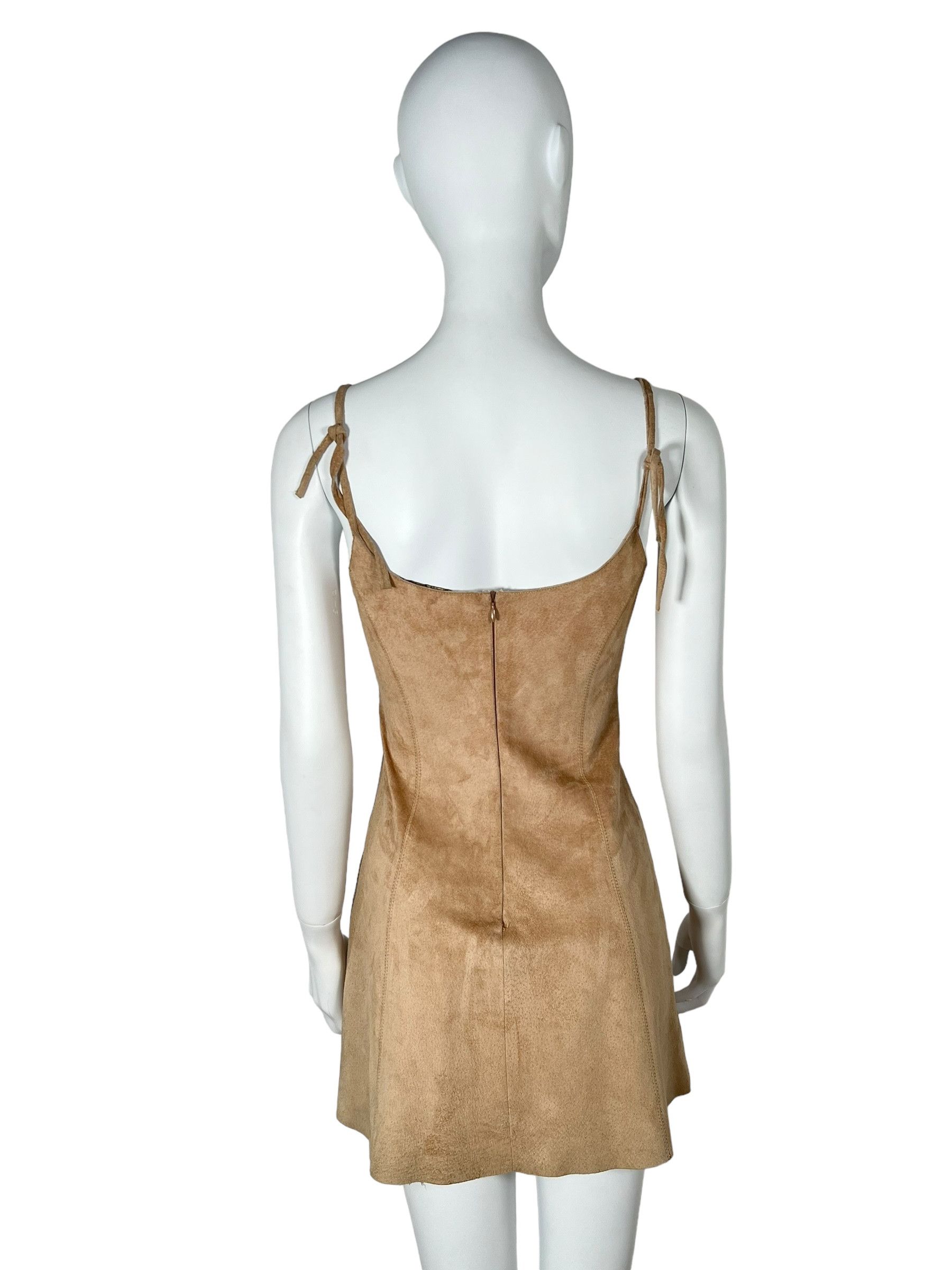 Plein Sud by Fayçal Amor 1994 Beige Leather Dress