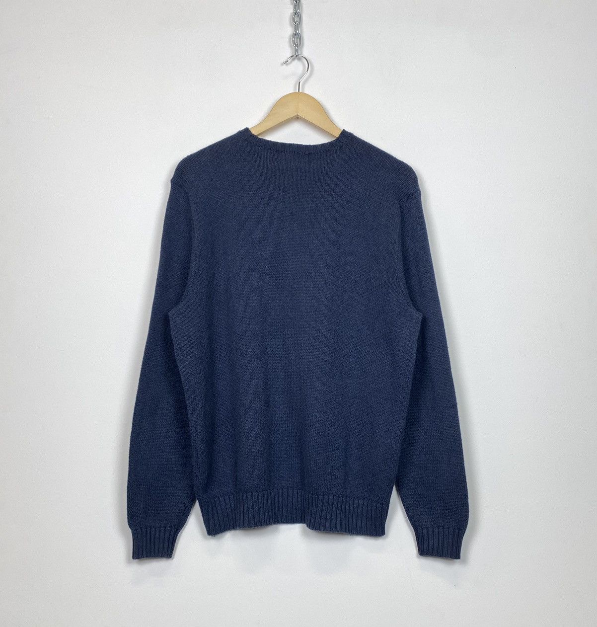 Polo Ralph Lauren Vintage Y2K Polo Ralph Lauren Heavy Knit Sweater Red Pony Size US L / EU 52-54 / 3 - 6 Thumbnail