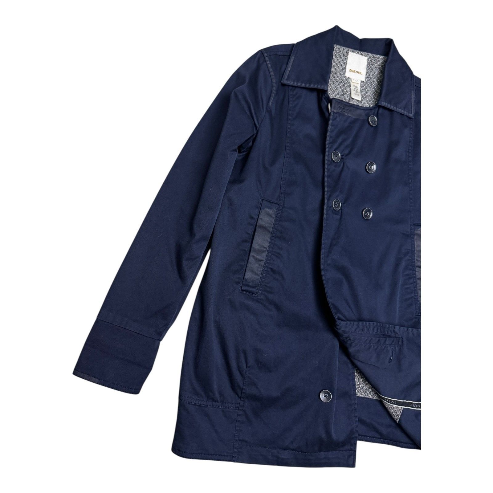 Diesel DIESEL Luxury Designer Cotton Light Trench Jacket Large Size L / US 10 / IT 46 - 9 Thumbnail