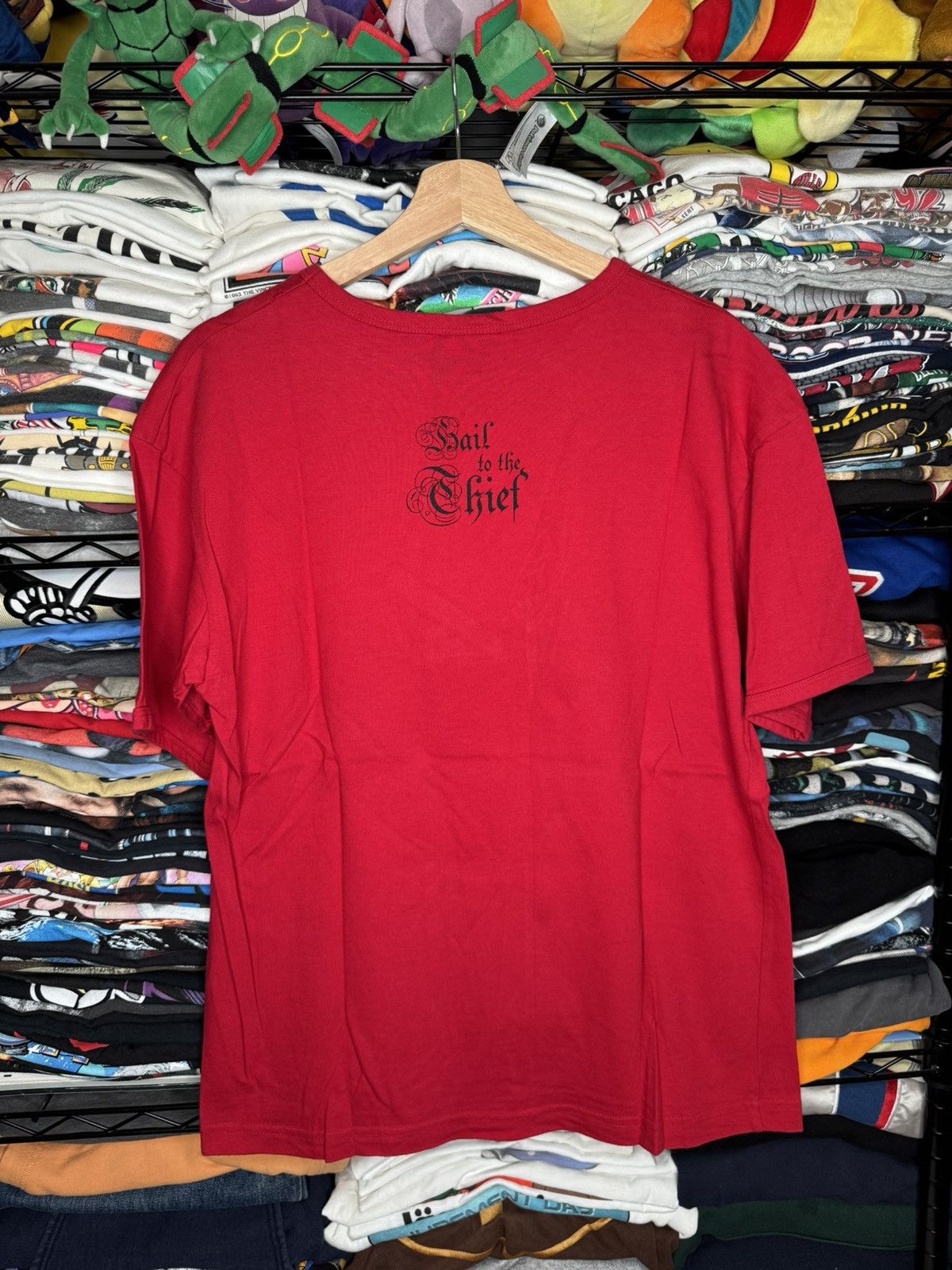Band Tees Vintage Radiohead Waste Hail to the Thief Red Band Tee Size US XL / EU 56 / 4 - 5 Thumbnail