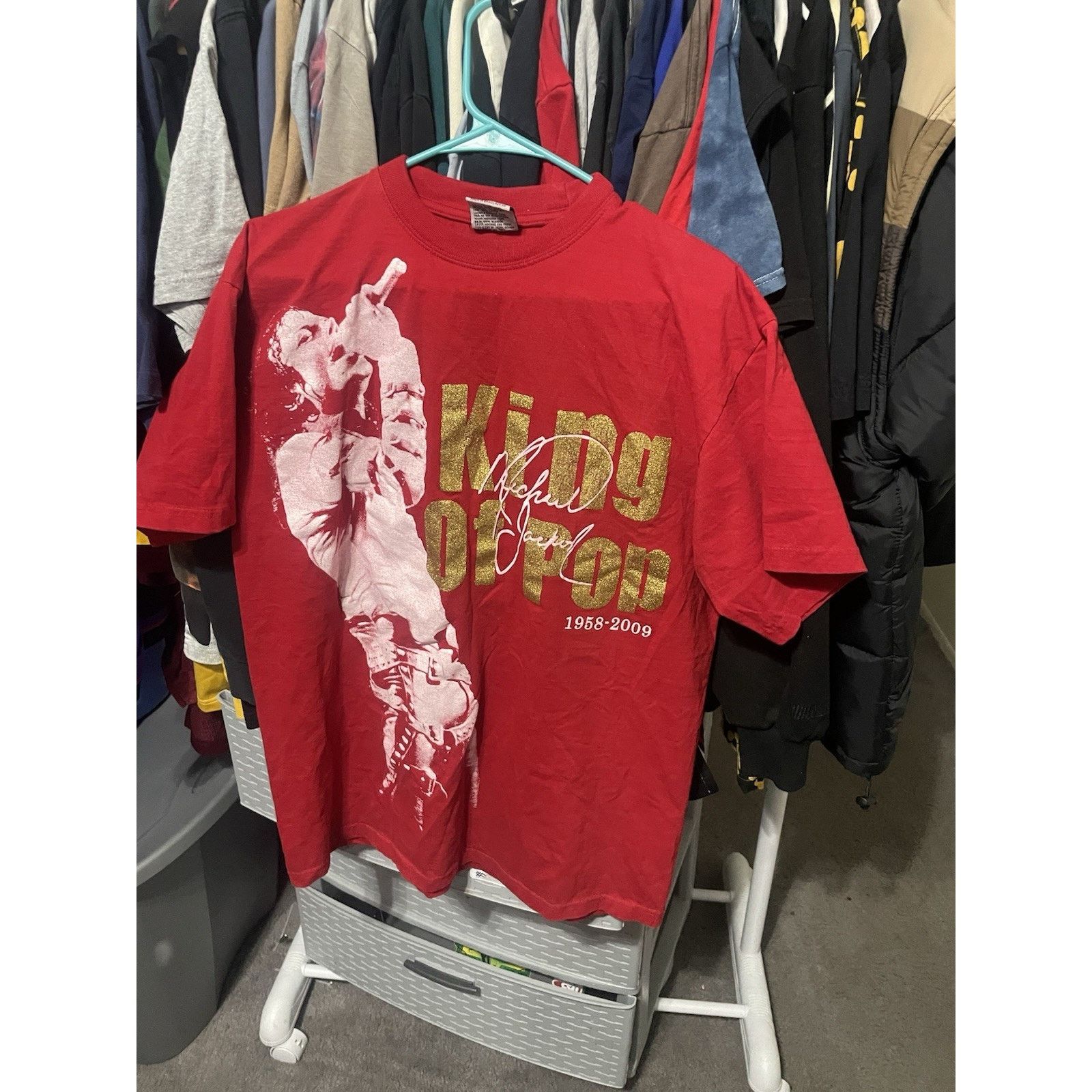 Phat Farm Size L- Y2K Phat Doc King Of Pop Shirt Michael Jackson AOP Size US L / EU 52-54 / 3 - 1 Thumbnail