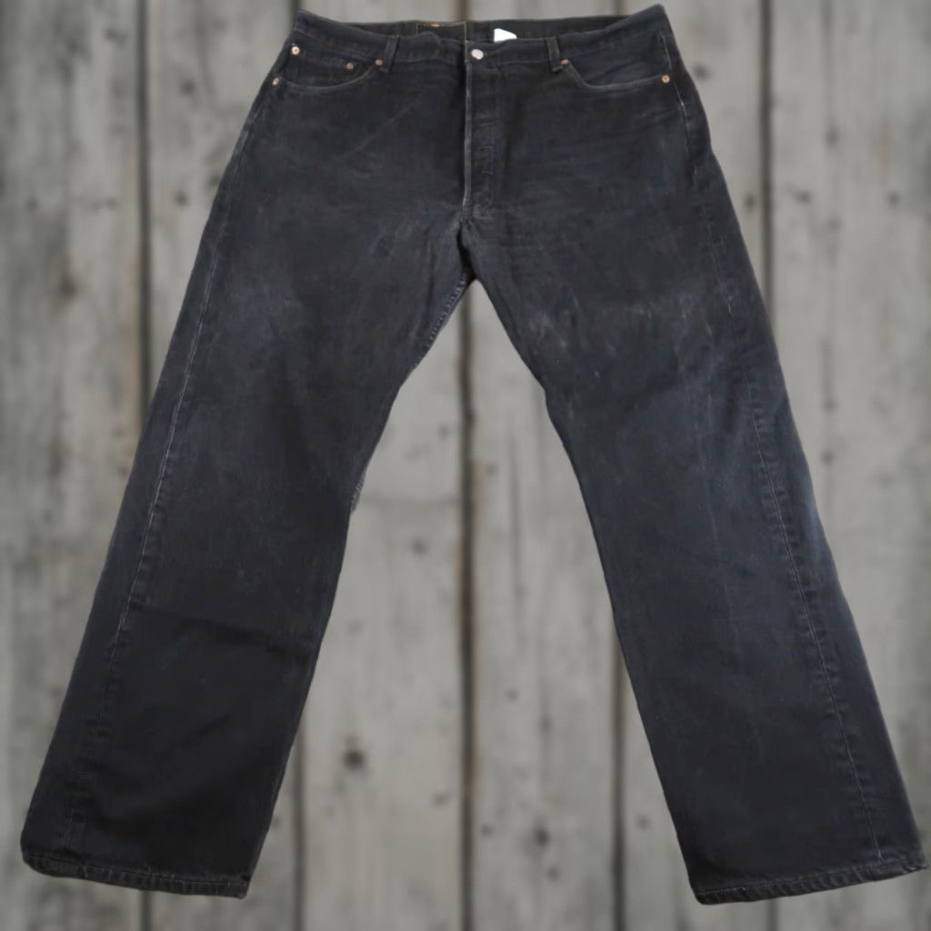 Levi's VINTAGE Levi's 501 Jeans Size 42x32 Straight Denim Black Mens 2000s USA Size US 42 / EU 58 - 1 Thumbnail