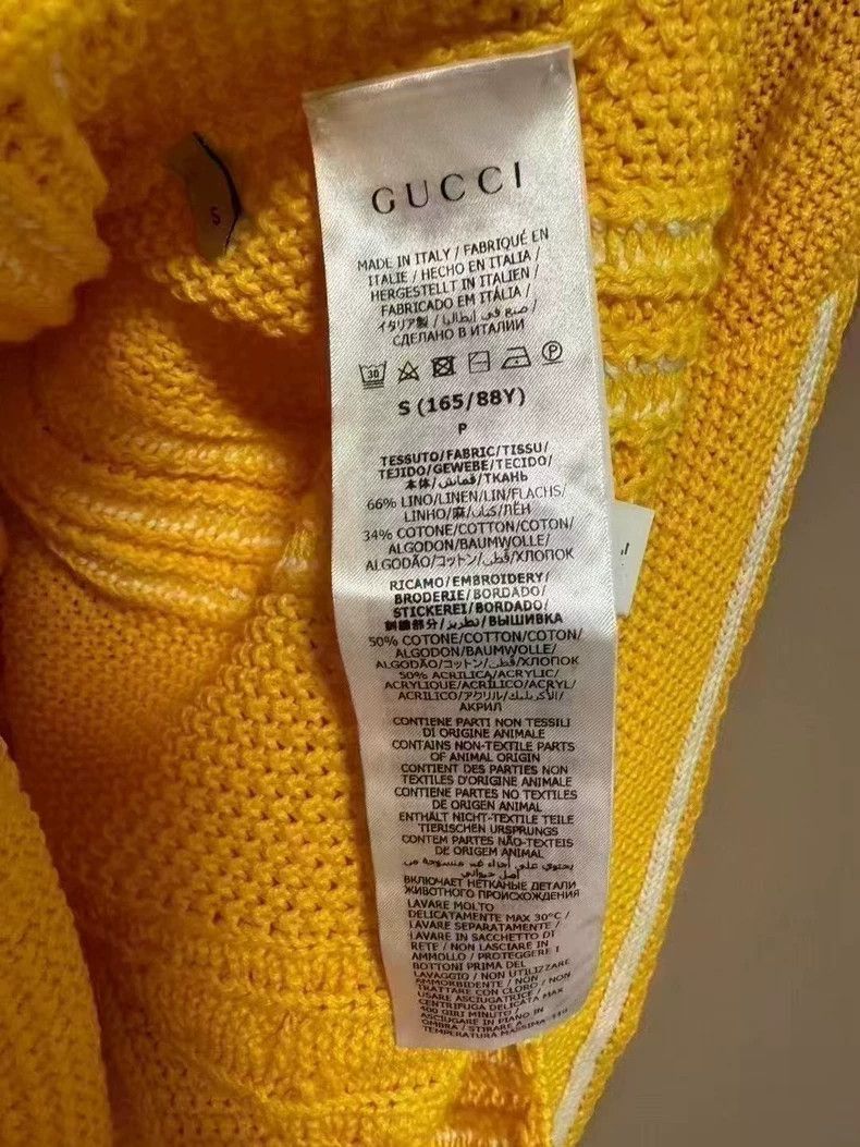 Gucci Gucci x Adidas Yellow Knitted Cardigan Sweater-2505 Size S / US 4 / IT 40 - 4 Thumbnail
