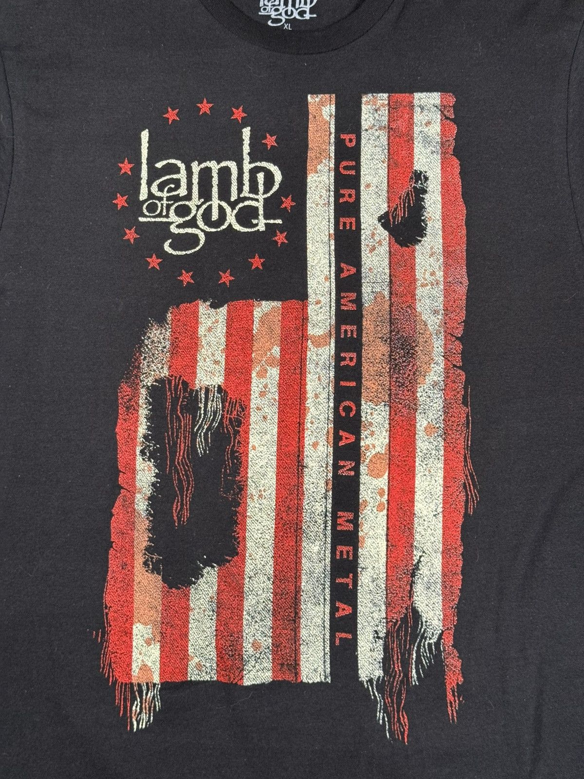 Band Tees Lamb of God “Pure American Metal” Tee Size US XL / EU 56 / 4 - 2 Thumbnail
