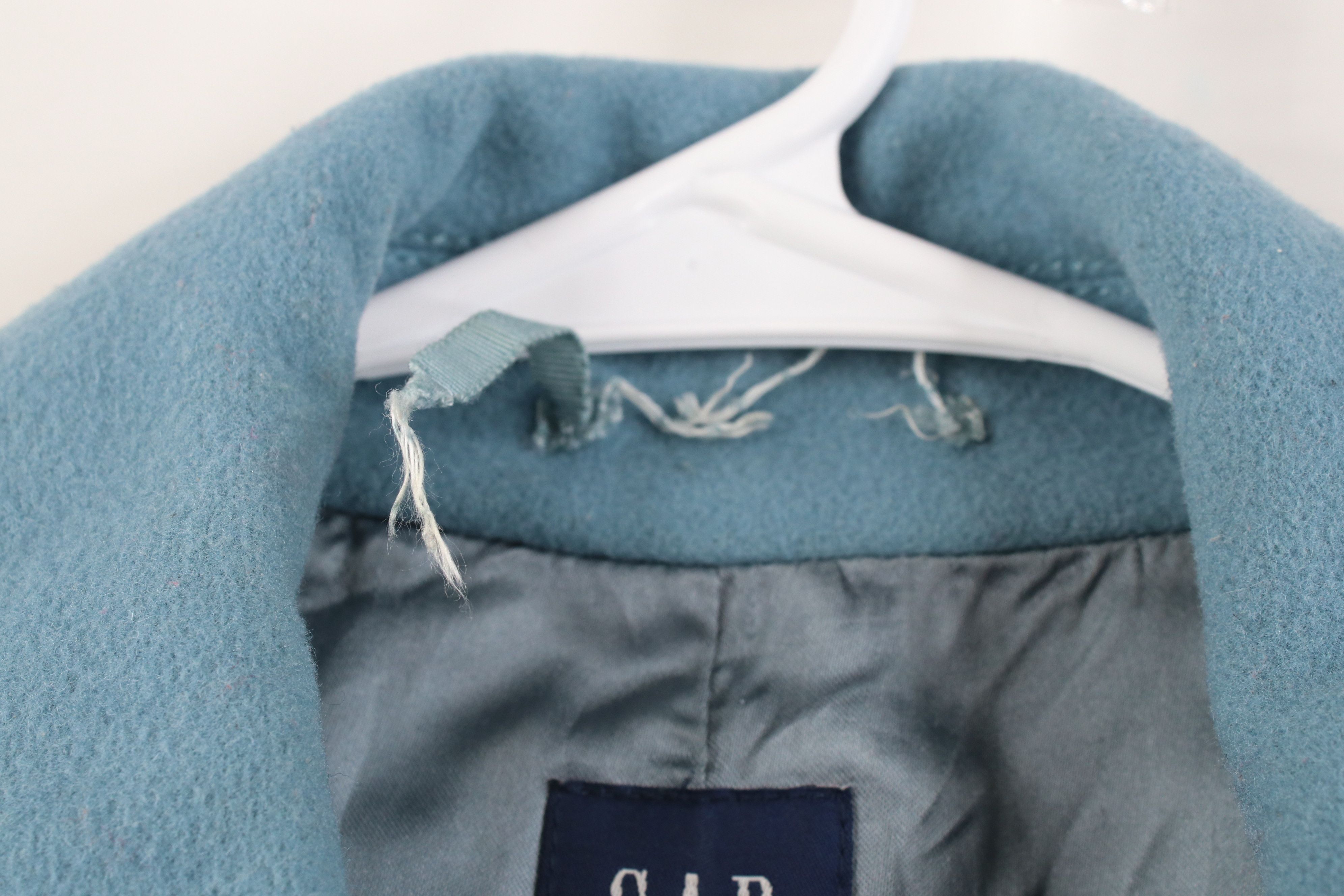 Gap Vintage Y2K Gap Wool Blend Toggle Button Coat Jacket Blue Size M / US 6-8 / IT 42-44 - 5 Thumbnail