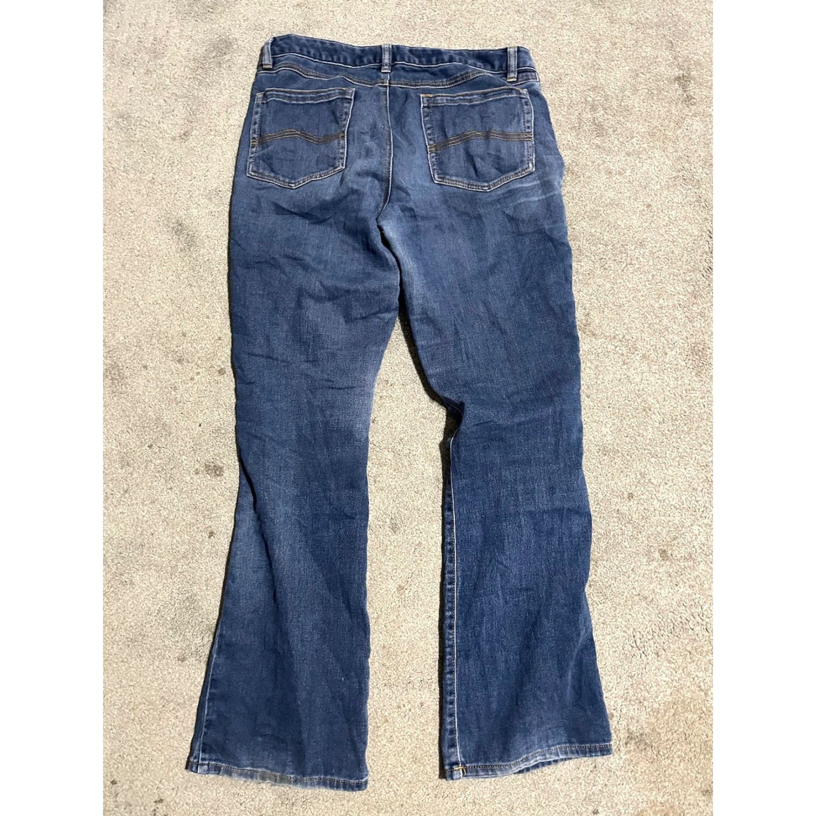 Michael Kors Michael Kors Women's Jeans Bootcut Dark Blue Denim 32 Regular 5-Pocket Design Stretch Pocket Machine Washable Size 24" / US 00 / IT 34 - 3 Thumbnail