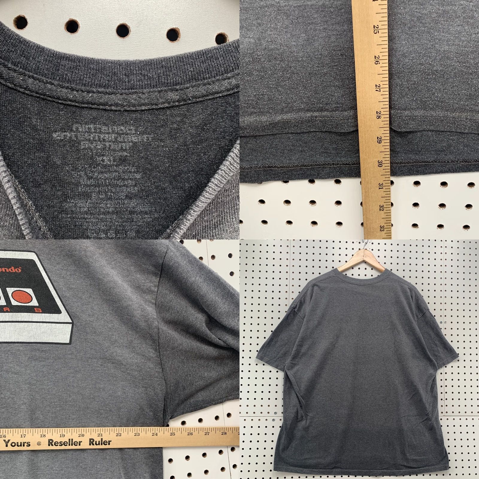Nintendo Nintendo Controller Shirt Unisex Adults 2XL Gray Video Game TEE Size US XXL / EU 58 / 5 - 8 Thumbnail