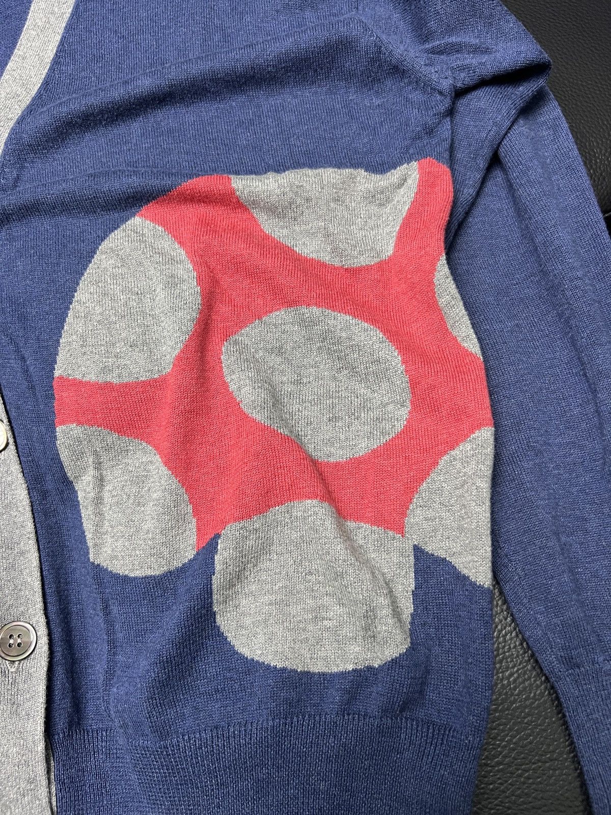 mercibeaucoup mercibeaucoup Mushroom Colorblock Knit Cardigan Size S / US 4 / IT 40 - 3 Thumbnail