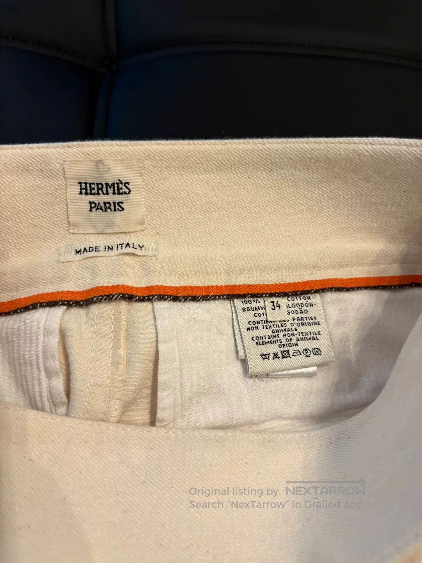 Hermes Hermes Size 34 Beige Shorts. Size US 34 / EU 50 - 3 Thumbnail