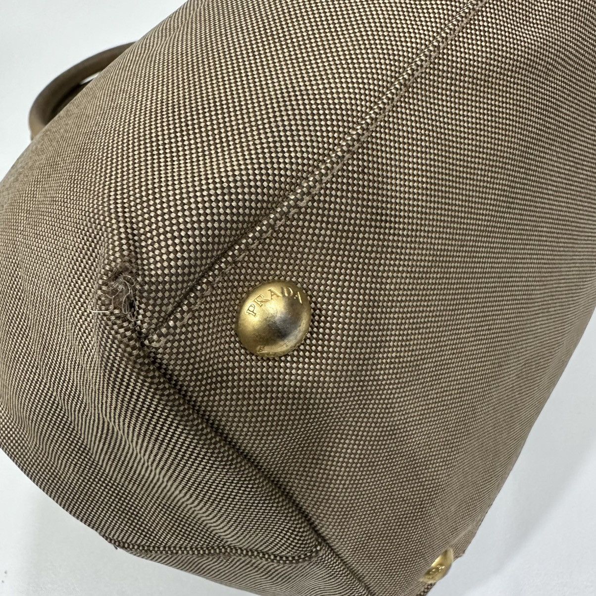 Prada PRADA JACQUARD TOTE BAG WITH A BOW ACCENT Size ONE SIZE - 11 Thumbnail
