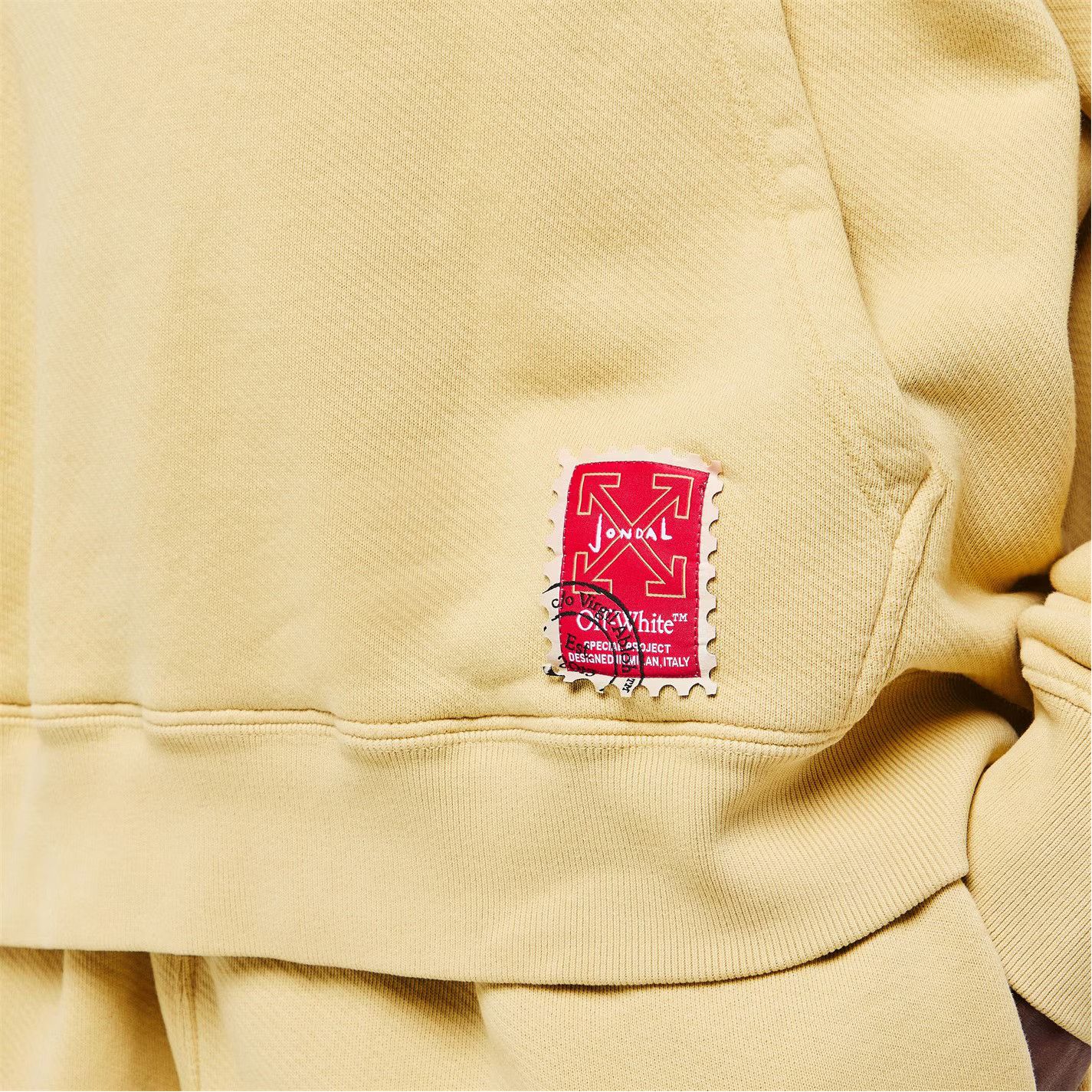 Off-White o1g2r1mq0226 Hoodie In Mustard Yellow Size US XS / EU 42 / 0 - 5 Thumbnail