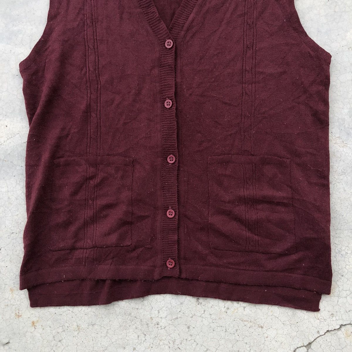 Japanese Brand 🔴Japanesebrand Knitvest Memeri Free Style With Pocket Size US M / EU 48-50 / 2 - 3 Thumbnail