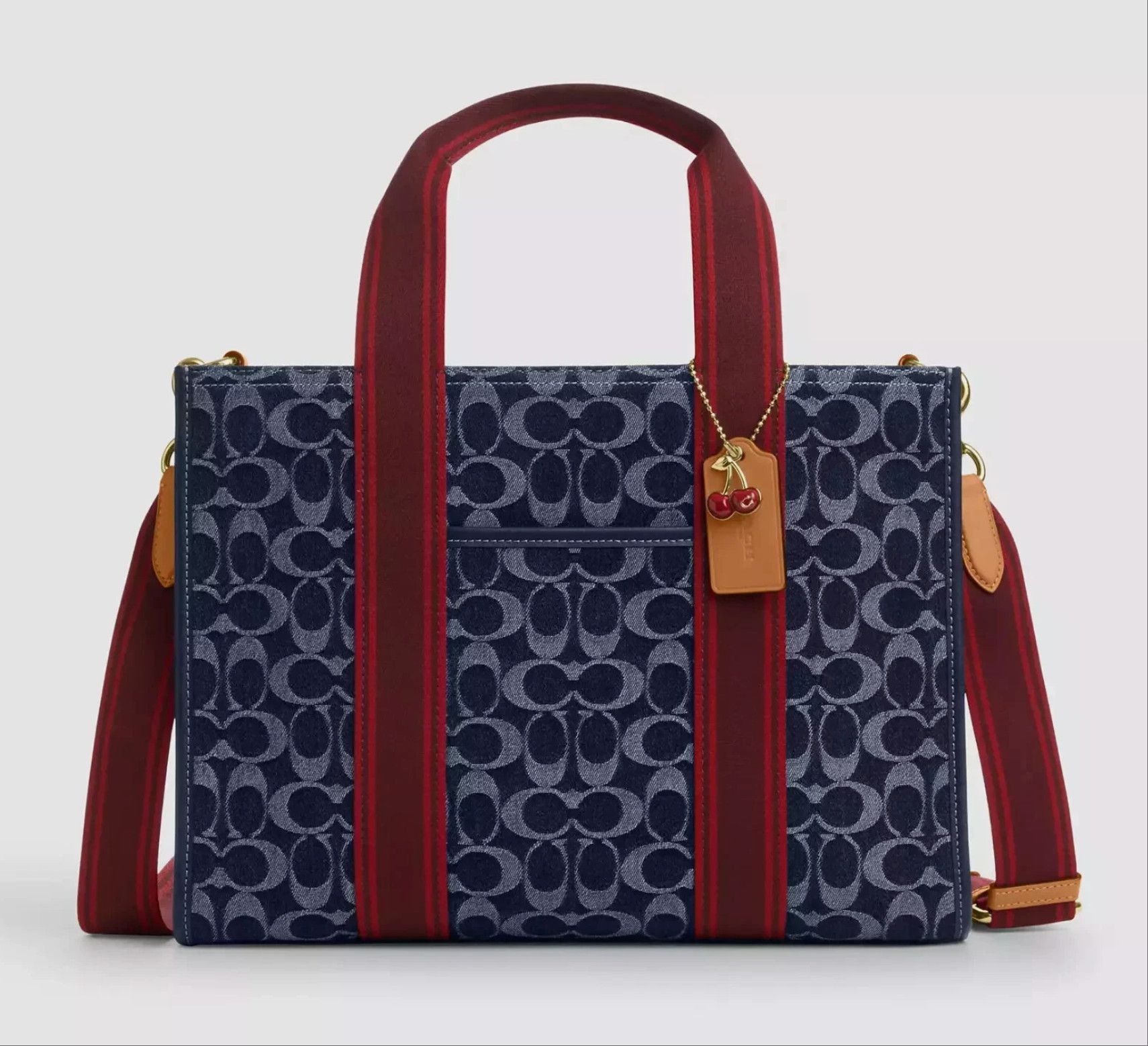 Coach NWT Coach Smith Tote Bag In Signature Denim CY698 Size ONE SIZE - 14 Thumbnail