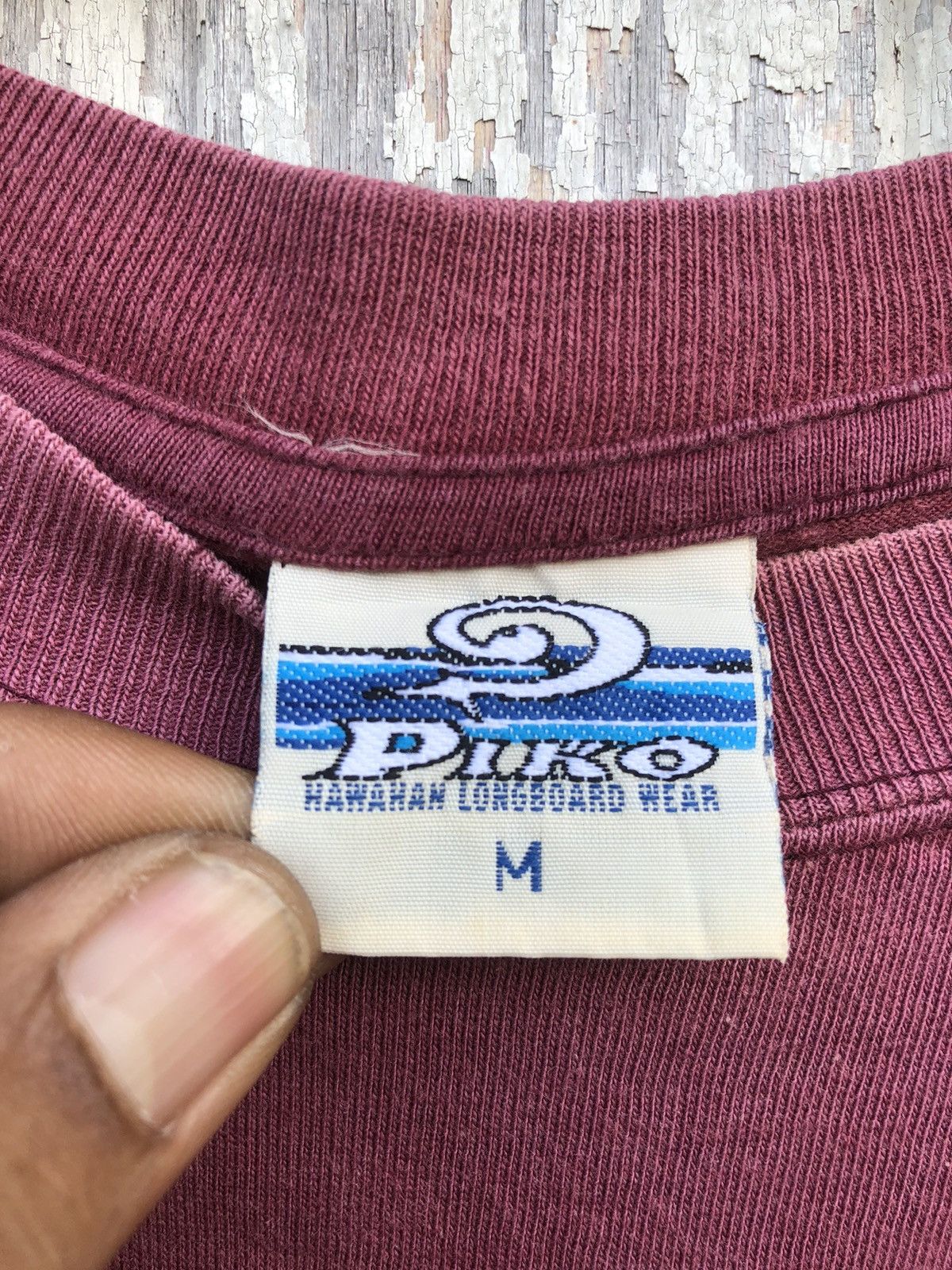 Quiksilver 🔥Vintage🔥Sunfaded Piko Surfwear Big Logo Tee Size US M / EU 48-50 / 2 - 15 Thumbnail