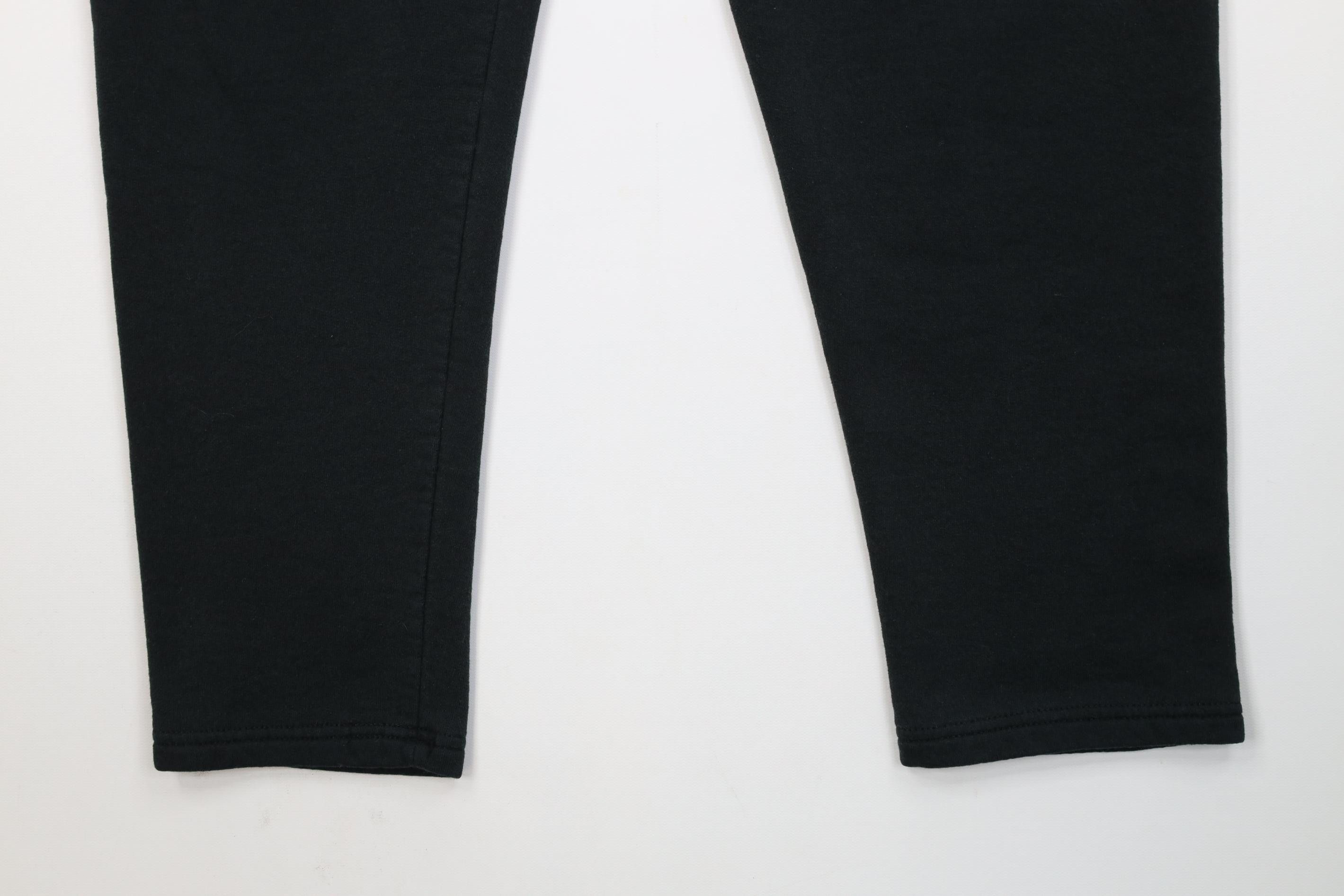 Vintage Vintage 90s Y2K Streetwear Tapered Leg Sweatpants Black Size US 34 / EU 50 - 4 Thumbnail