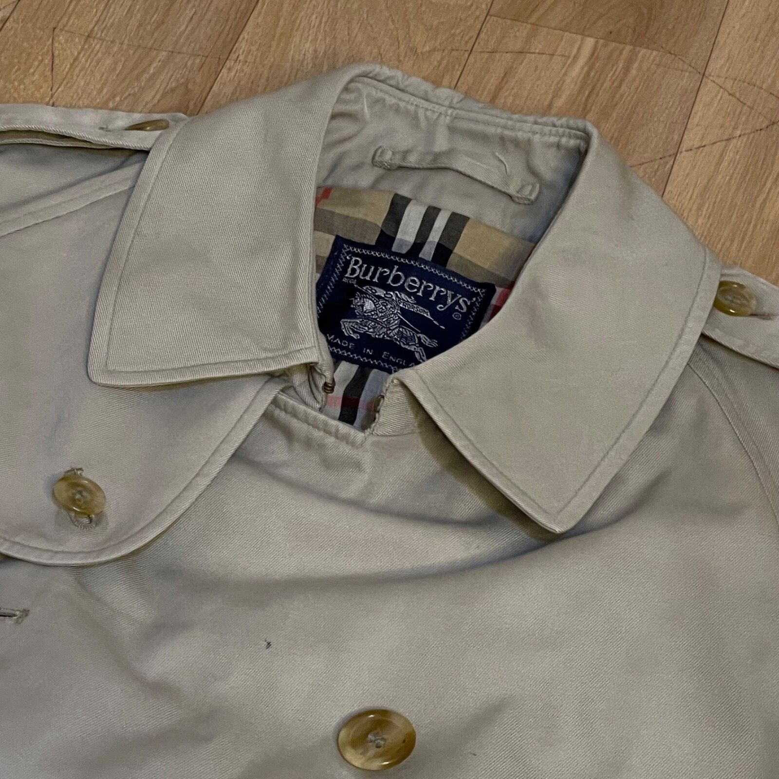Burberry Burberry Trench Coat Nova Check Vintage made in england Size US M / EU 48-50 / 2 - 8 Thumbnail