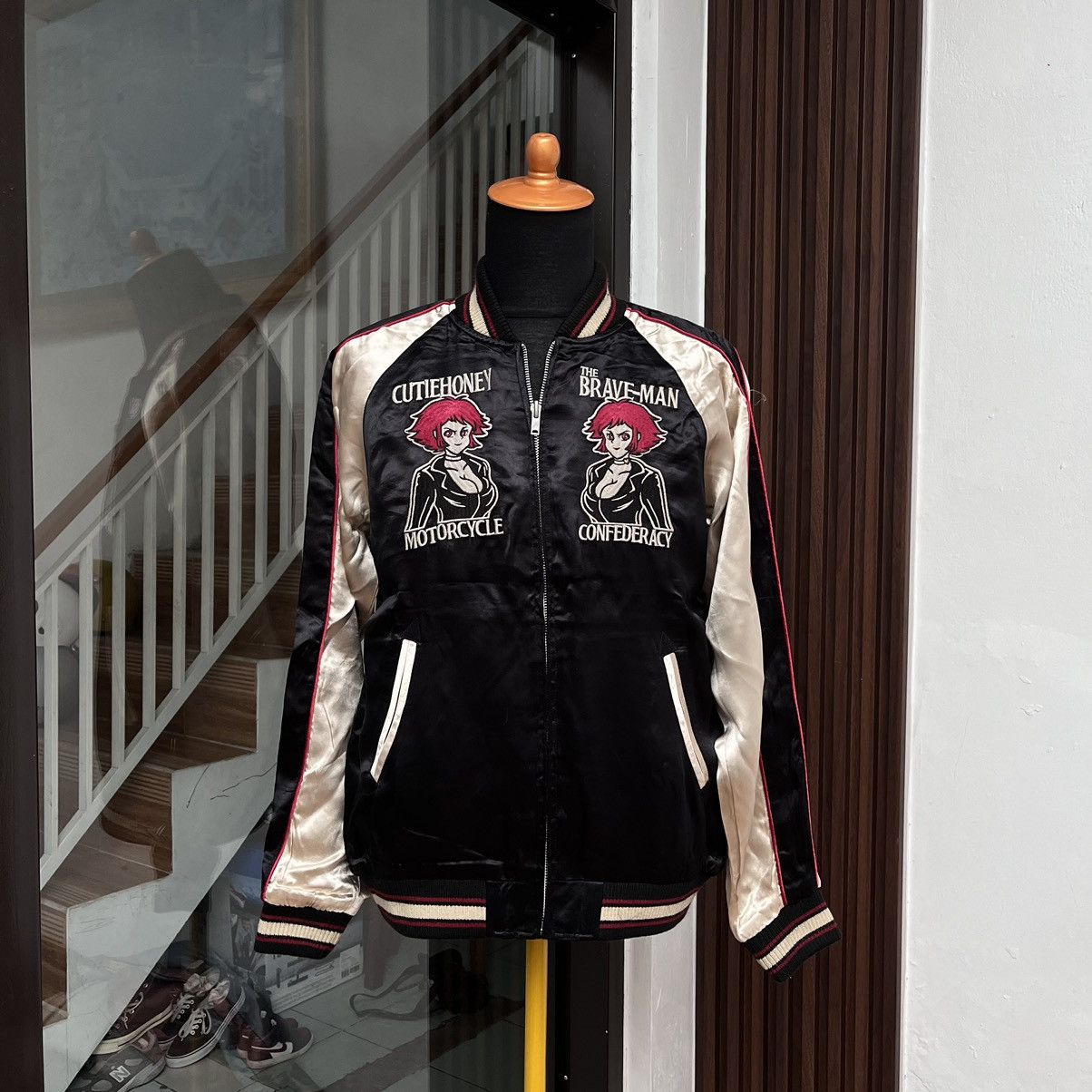 Souvenir Jacket Sukajan The Brave Man x Cutie Honey Vintage