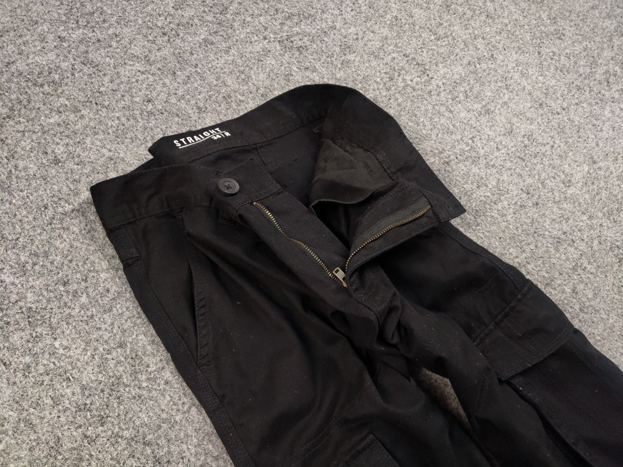 Japanese Brand Vintage Japan style Black Cargo Straight Fit Pants Y2K Size US 34 / EU 50 - 6 Thumbnail
