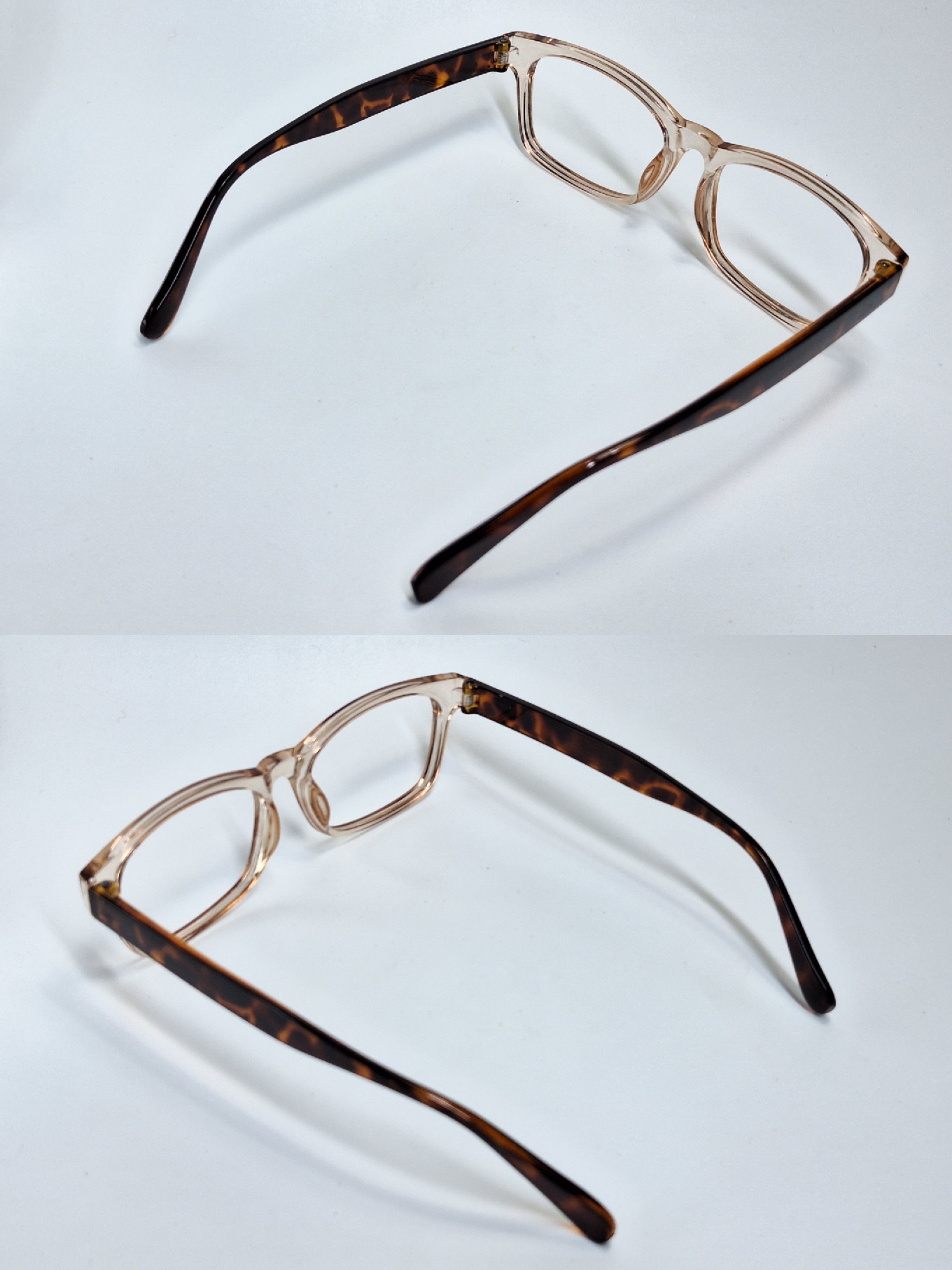 Other Vintage Tortoise Clear Square Frame Y2K Eyewear Retro Size ONE SIZE - 8 Thumbnail