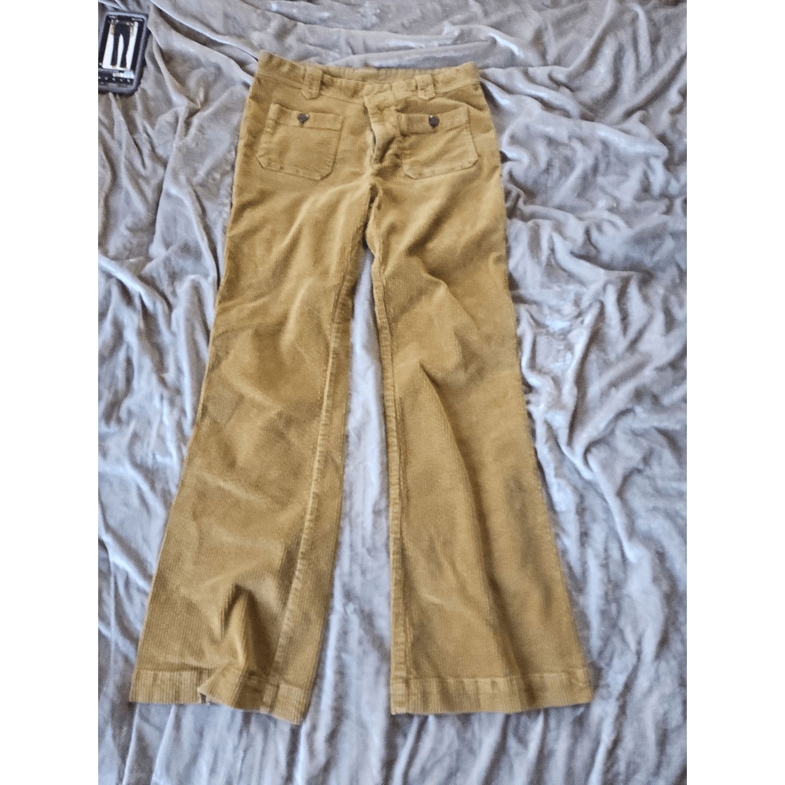 Free People Free People Women Size 8 Flared Corduroy Pants Gold Size 30" / US 8 / IT 44 - 3 Thumbnail
