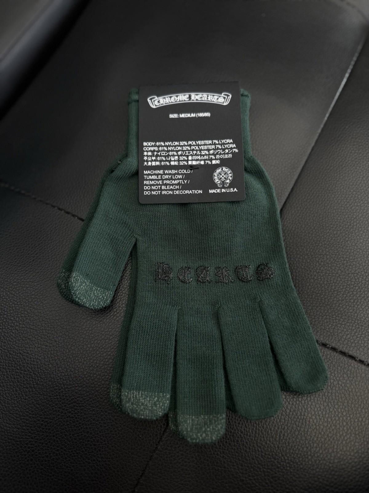 Chrome Hearts Chrome Hearts Green Gloves Size Medium Brand New RARE Size ONE SIZE - 3 Thumbnail