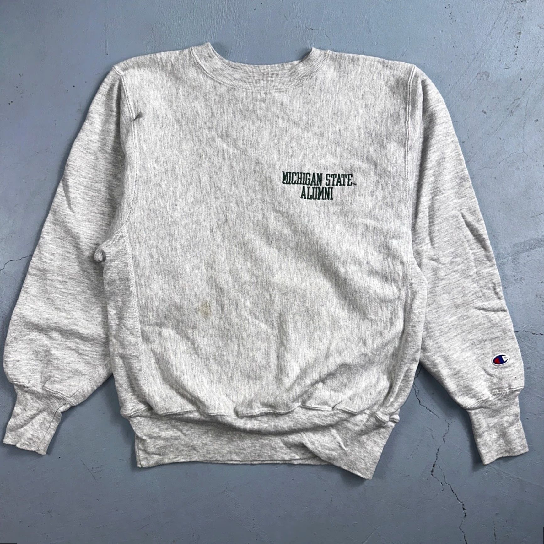 Champion VINTAGE Champion Michigan Alumni Sweatshirt Mens Medium Gray 90s Crewneck Pullover Size US M / EU 48-50 / 2 - 2 Thumbnail