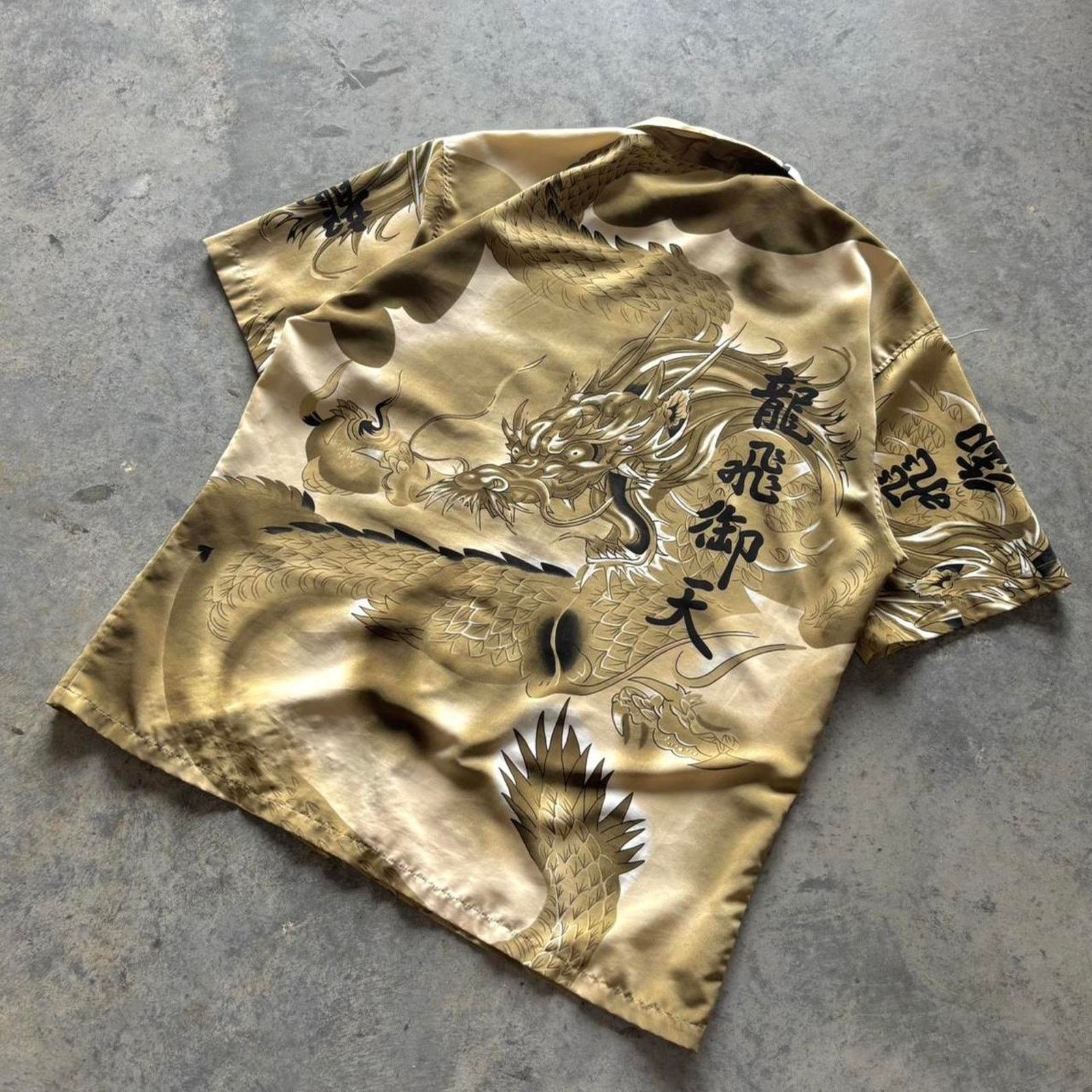 JNCO × Japanese Brand × Vintage Vintage Y2K Dragon All Over Print Button Up Shirt Size US XL / EU 56 / 4 - 3 Thumbnail