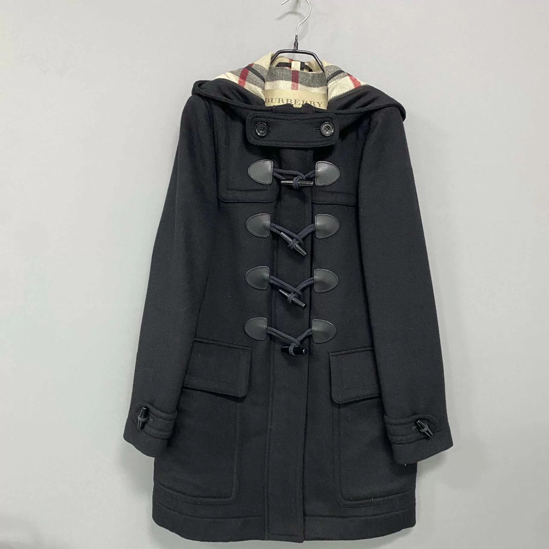 Burberry Burberry Lined Check Wool Overcoat UK6 99 New Size XS / US 0-2 / IT 36-38 - 1 Thumbnail