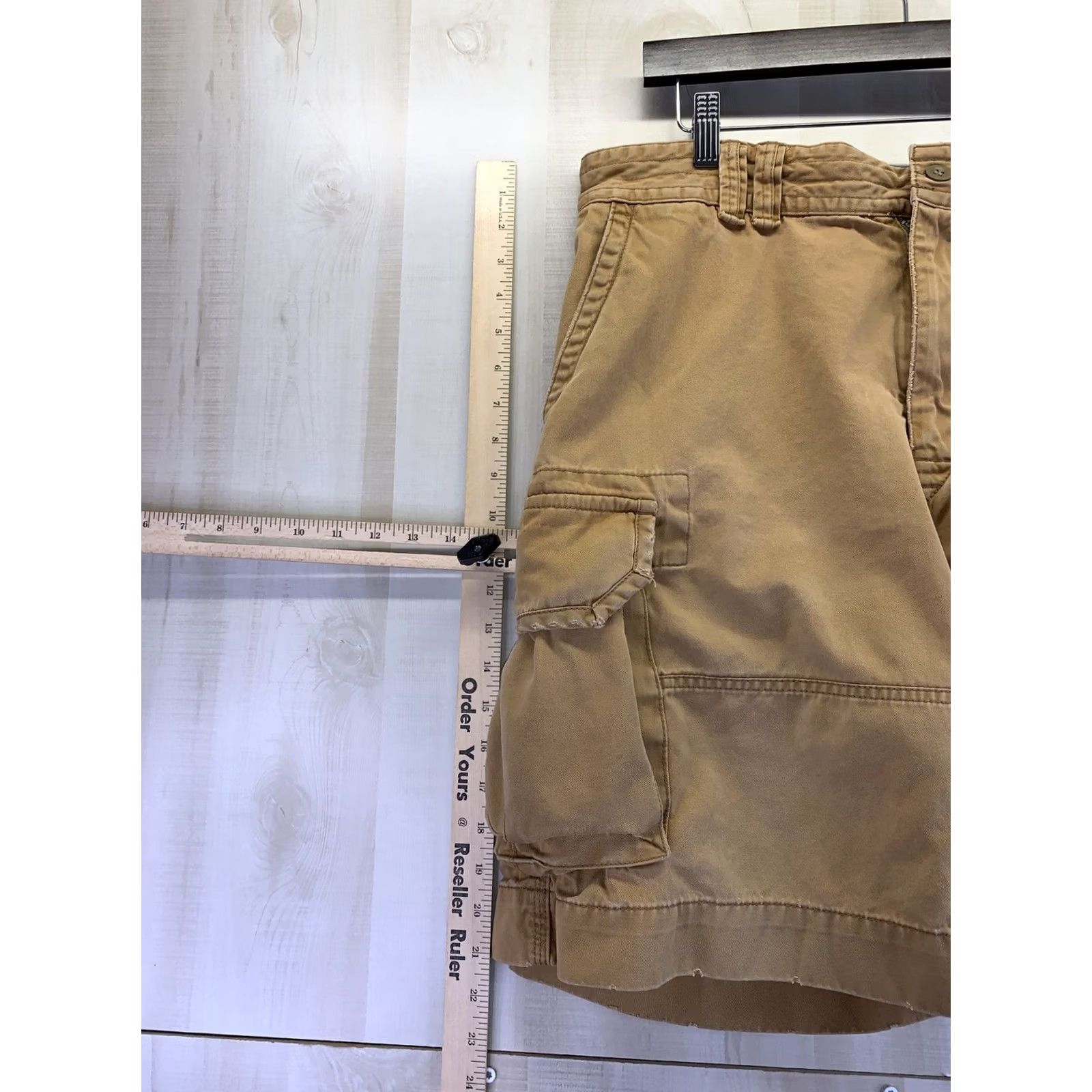 Polo Ralph Lauren VINTAGE Polo Ralph Lauren Mens Cargo Shorts Distressed Chino Size 35 Beige Logo Cargo Pocket Size US S / EU 44-46 / 1 - 5 Thumbnail