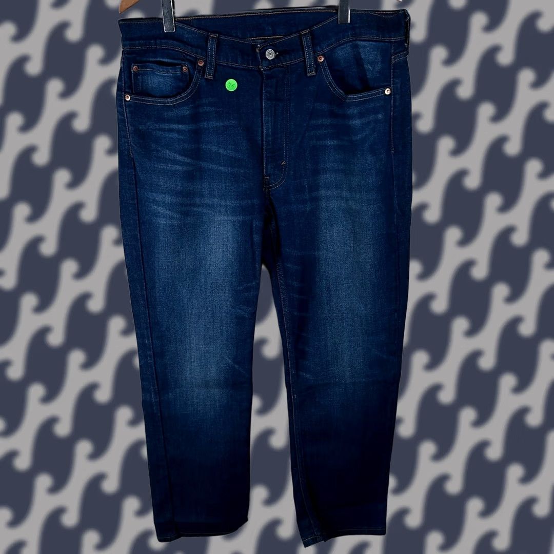Levi's Levi's 514 Jeans Dark Blue Straight 36x30 Mens Regular Denim Cotton Blend 5-Pocket Zip Button 514-1302 VINTAGE No Size US 36 / EU 52 - 1 Thumbnail