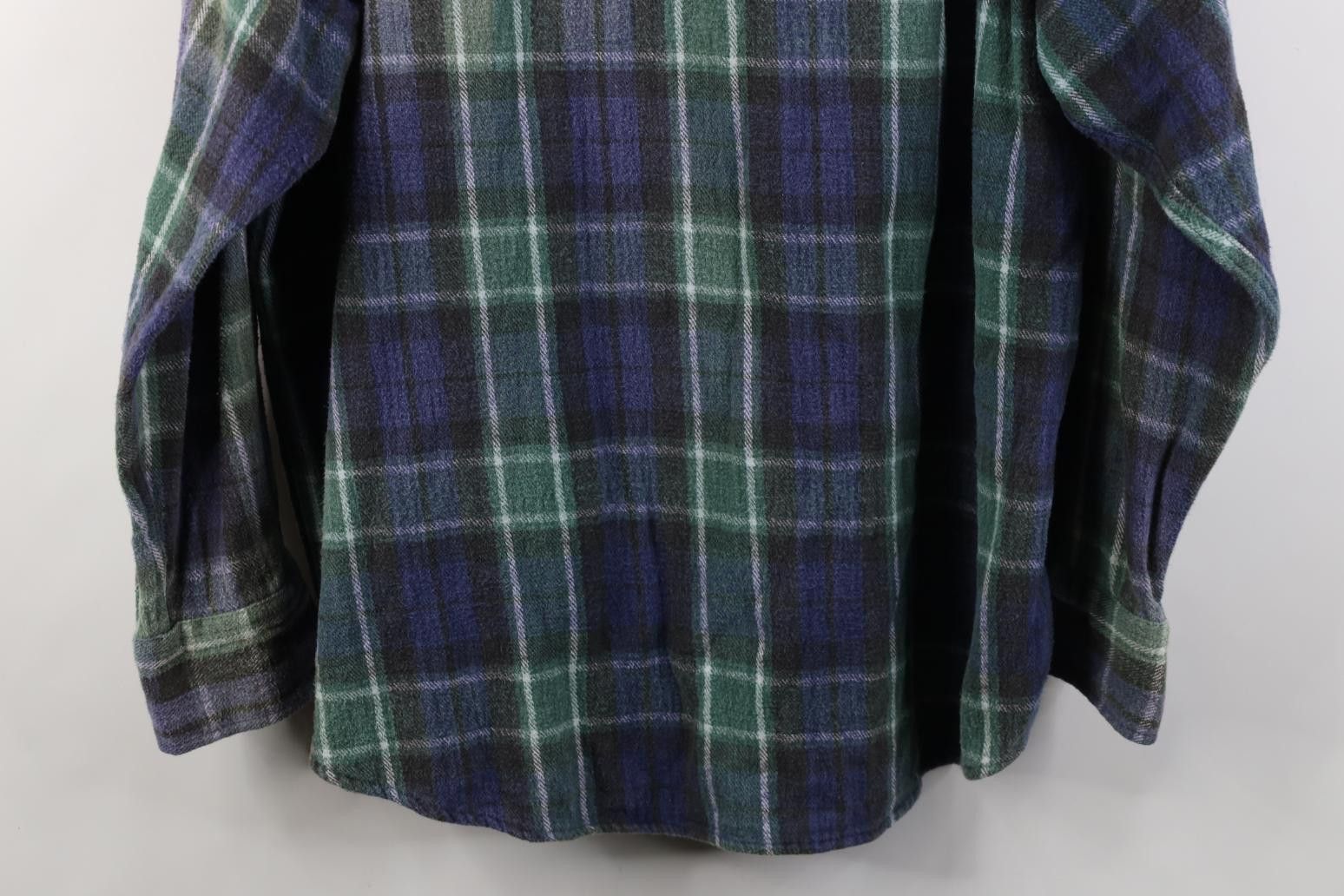 Vintage Vintage 90s Streetwear Heavyweight Snap Button Flannel Shirt Size US XL / EU 56 / 4 - 15 Thumbnail