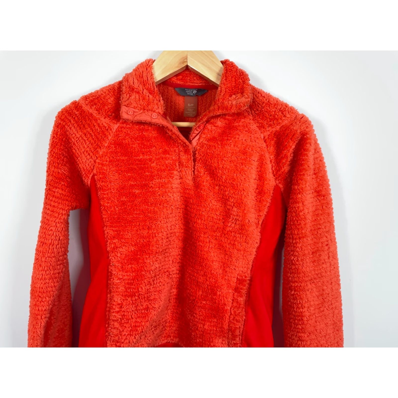 Mountain Hardwear VINTAGE Mountain Hardwear Snap T Fleece Pullover Womens Small Orange Polartec Size S / US 4 / IT 40 - 4 Thumbnail