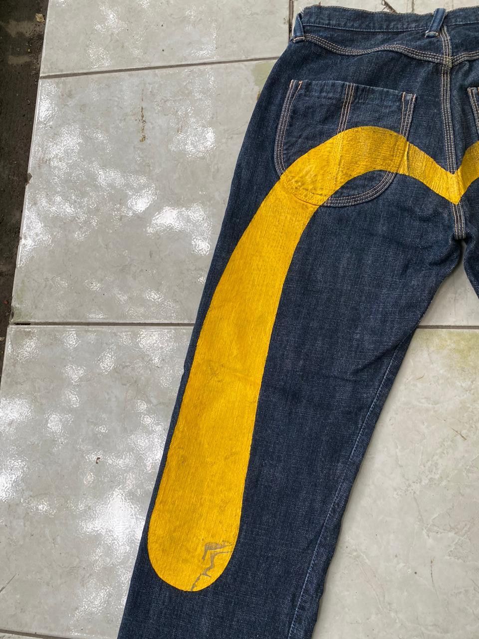 Evisu Evisu Daicock Big Logo Yellow by Yamane Guaranteed Size US 32 / EU 48 - 2 Thumbnail