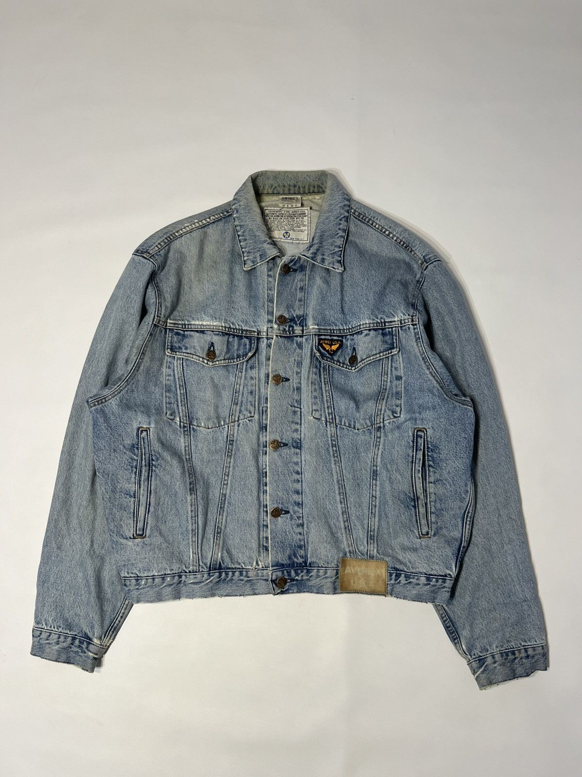 Avirex Rare Vintage Avirex Distreesed Denim Jacket Size US XL / EU 56 / 4 - 5 Thumbnail